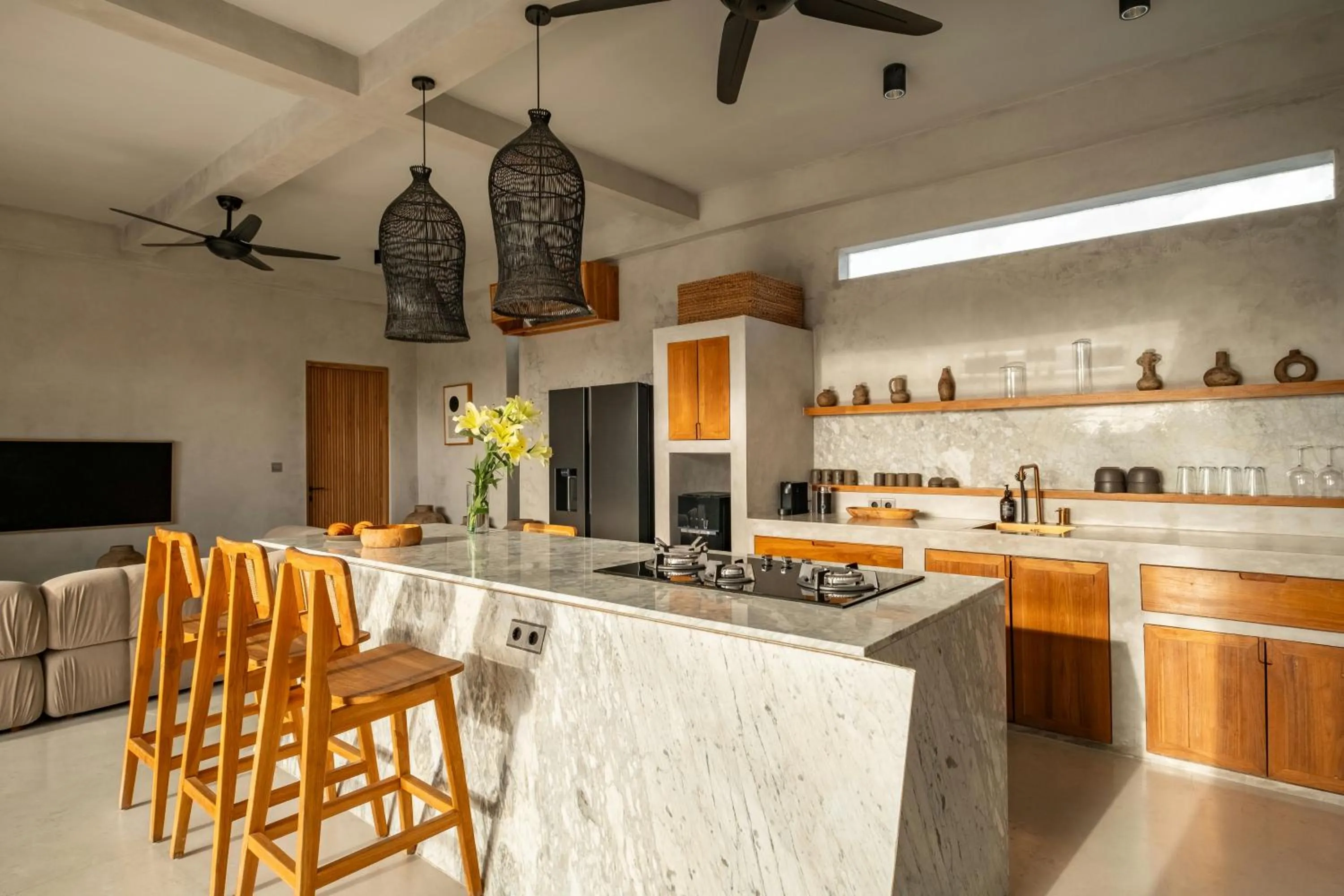 Kitchen or kitchenette in Concrete Retreat Umalas