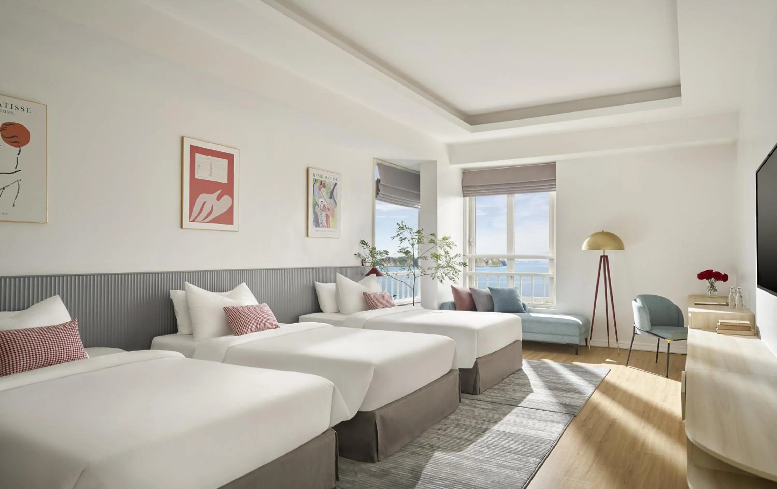 Bed in The Postcard Hotel