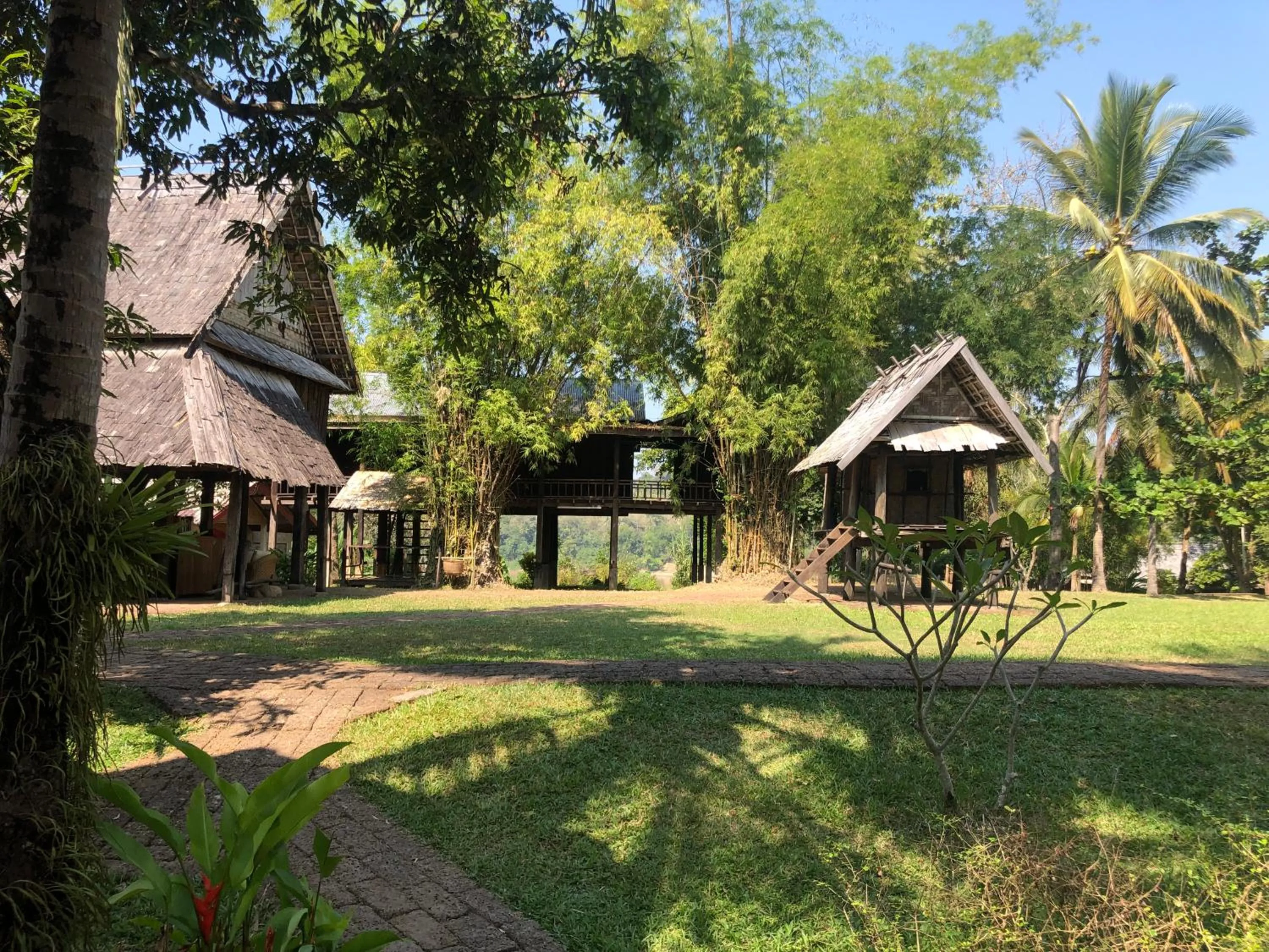 Garden view in On The Mekong Resort
