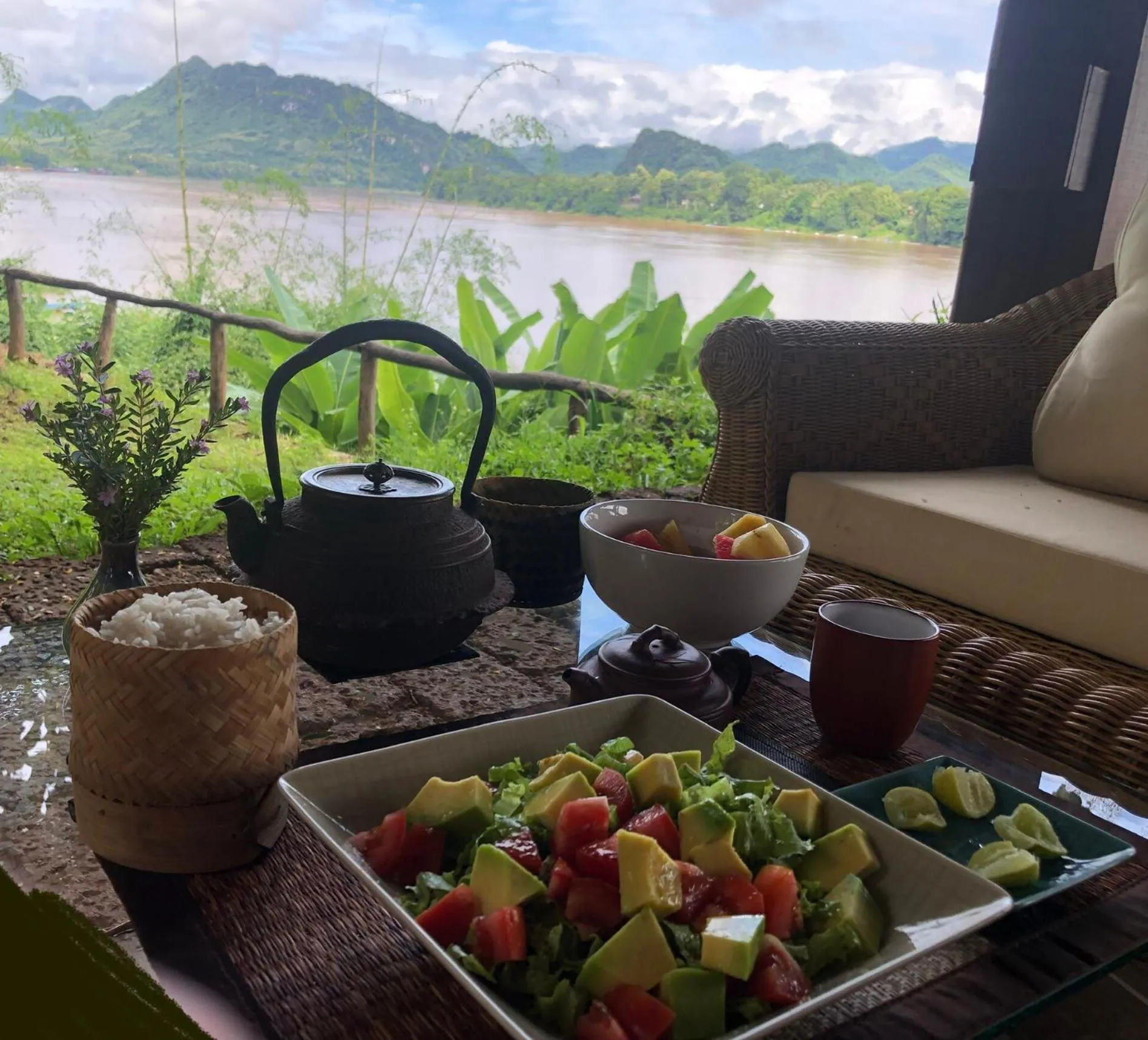Natural landscape in On The Mekong Resort