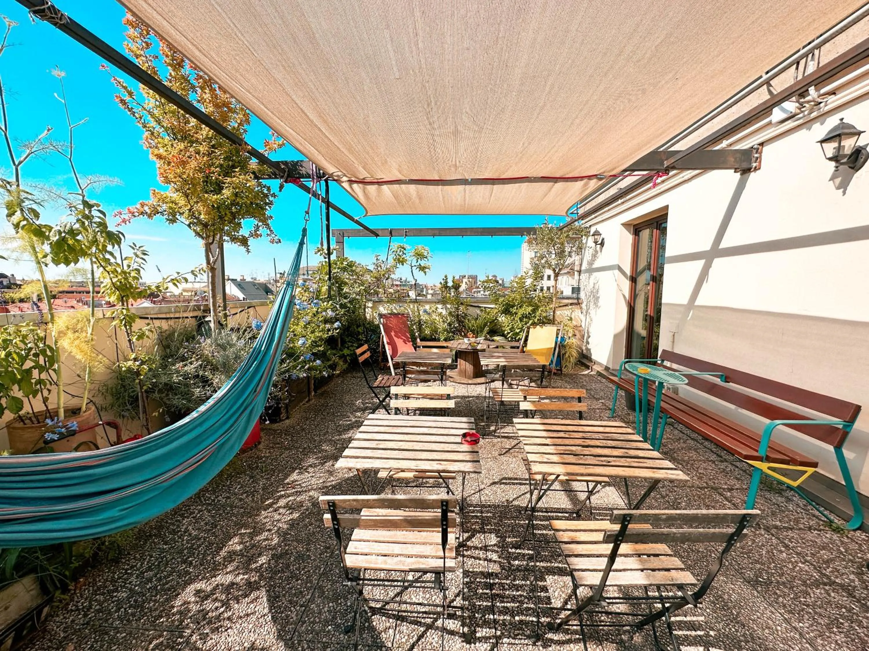 Balcony/Terrace in Ostello Bello Milano Centrale