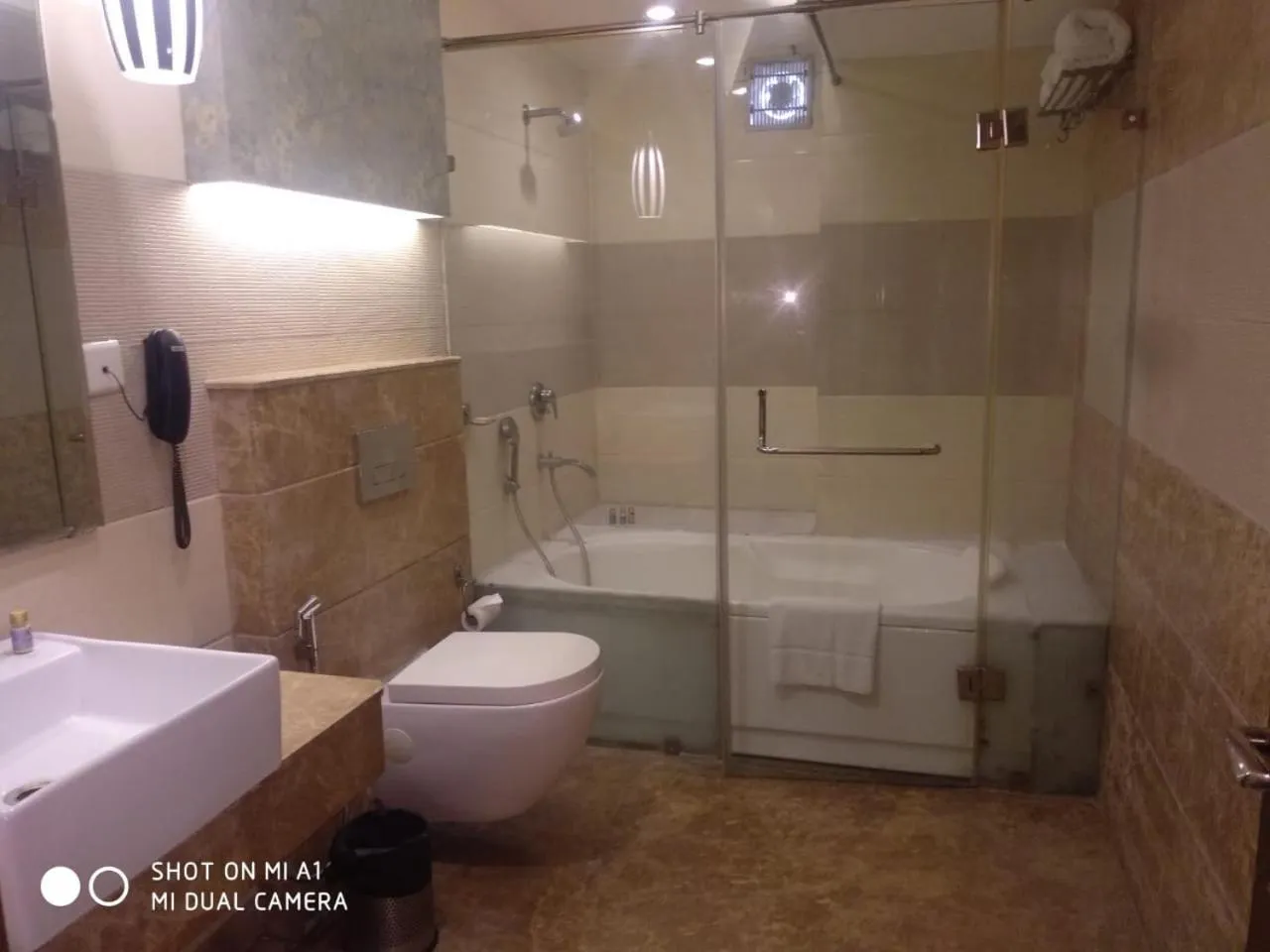 Shower in VITS Gurugram formerly known as Windsor Heights