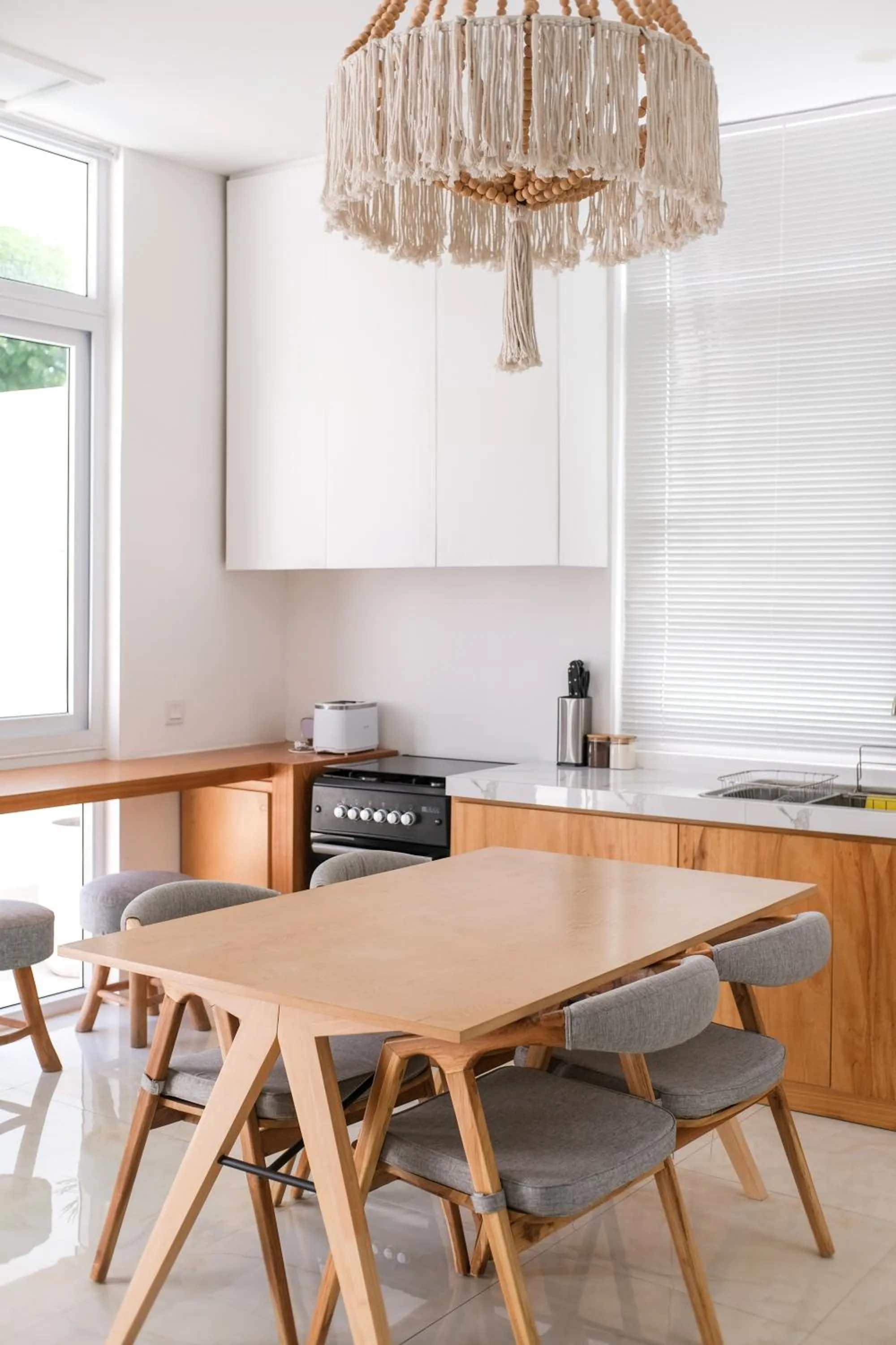 Dining area in Villa Christine Canggu
