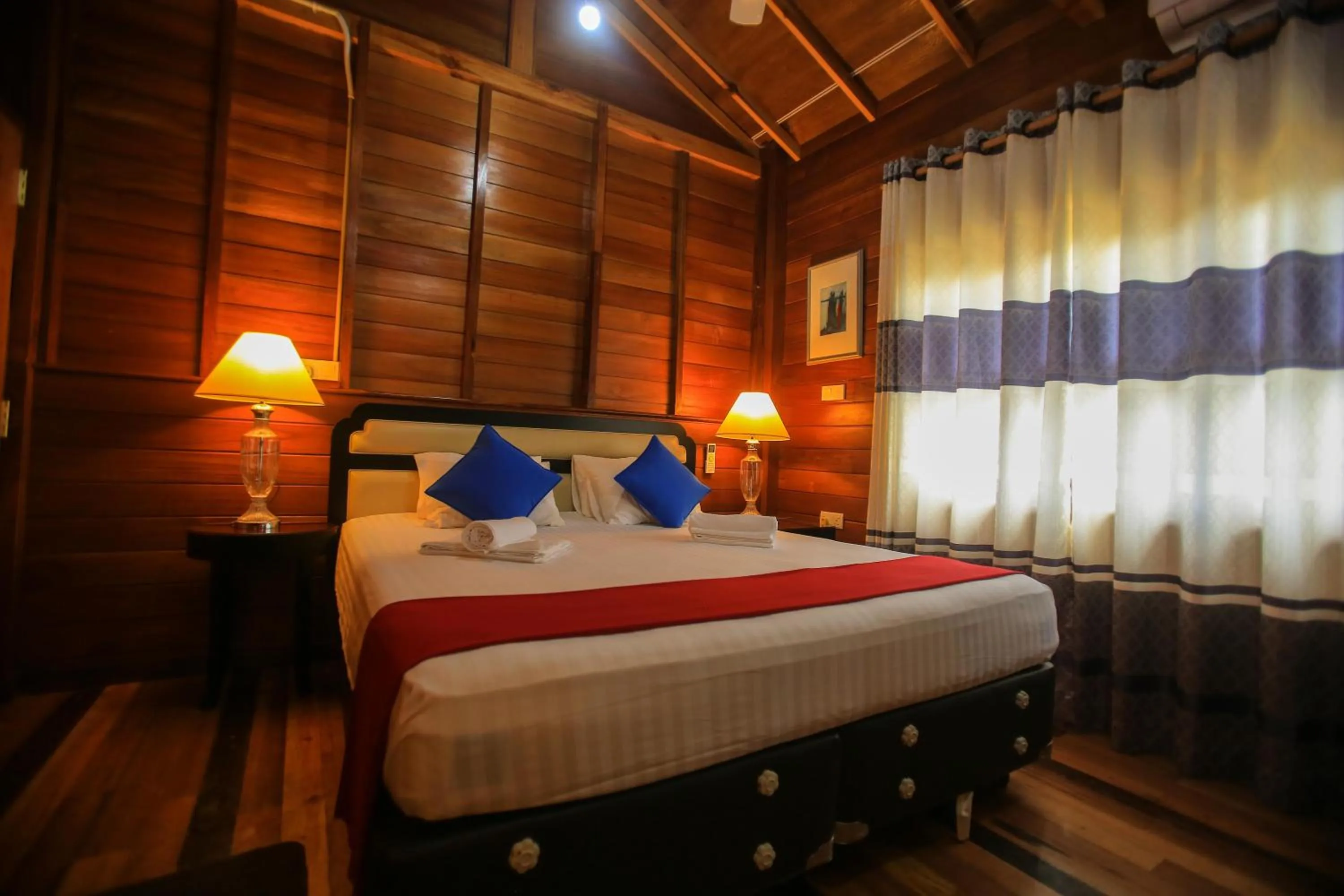 Bed in Jungle Hut Resort Sigiriya