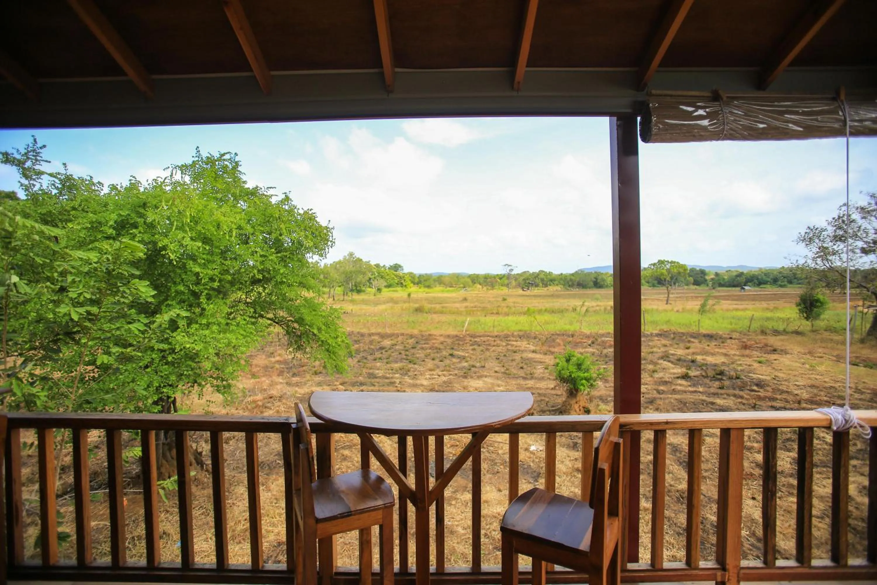 Patio in Jungle Hut Resort Sigiriya