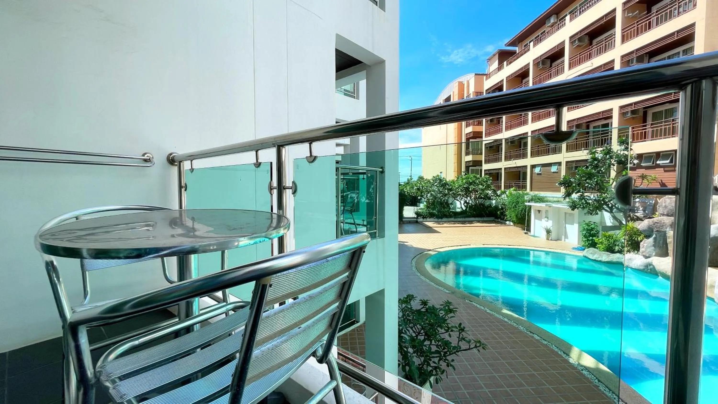 Pool view in Dragon Beach Resort , Jomtien Beach Pattaya