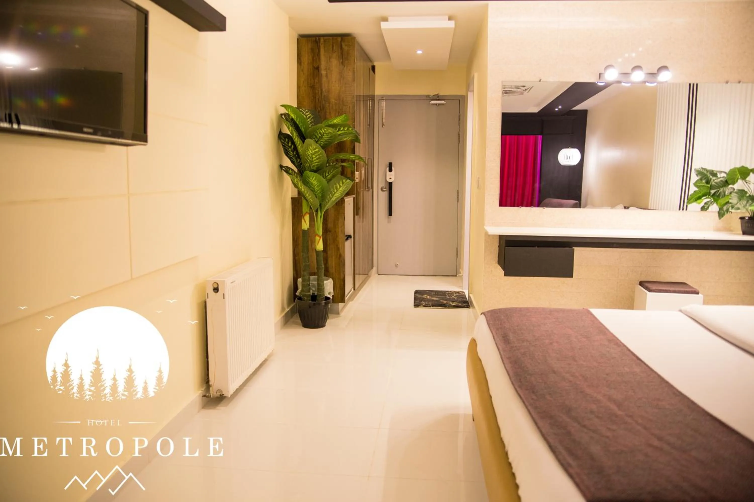 Communal lounge/ TV room in Metropole Hotel