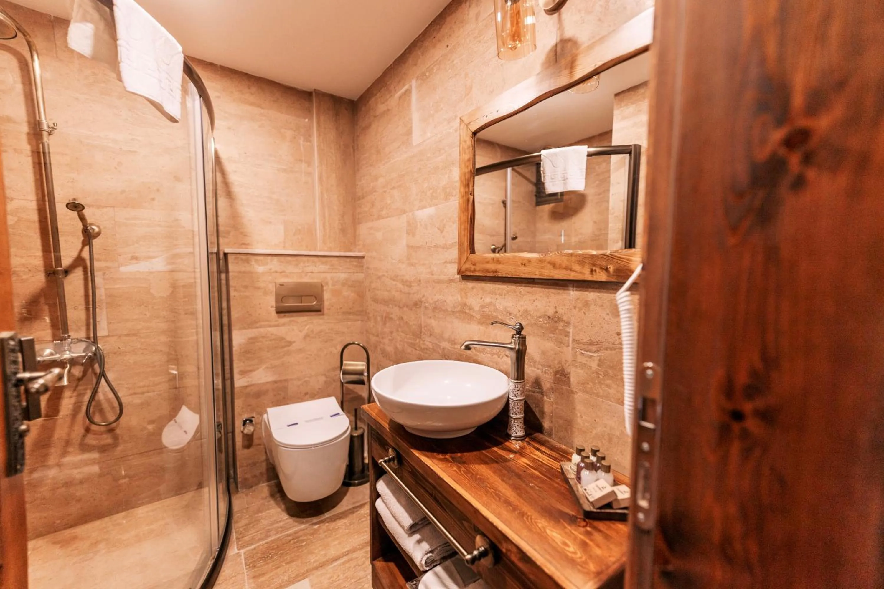 Shower in Flavia Cappadocia Hotel