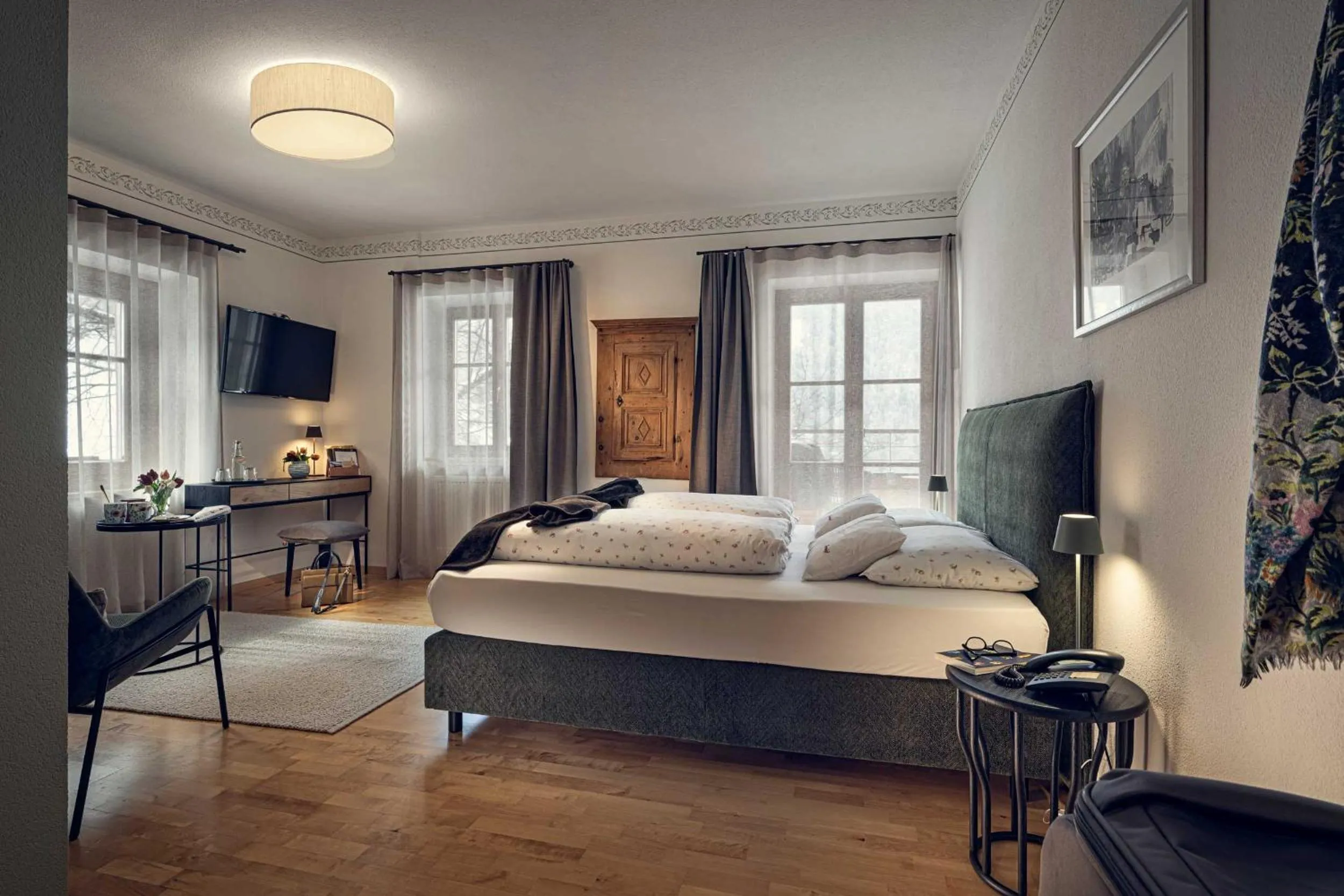 Photo of the whole room, Bed in Naturhotel Saalerwirt