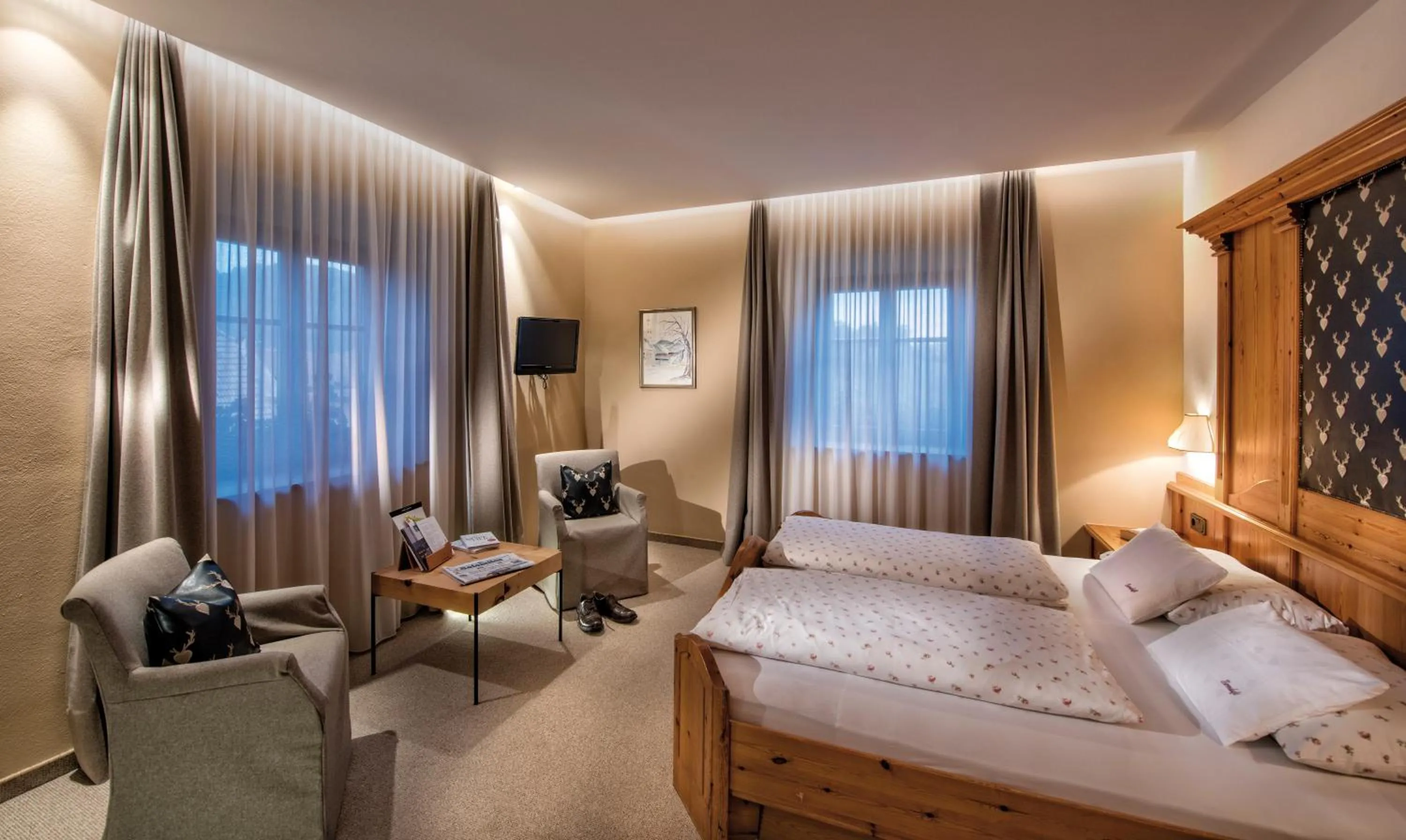 Photo of the whole room, Bed in Naturhotel Saalerwirt