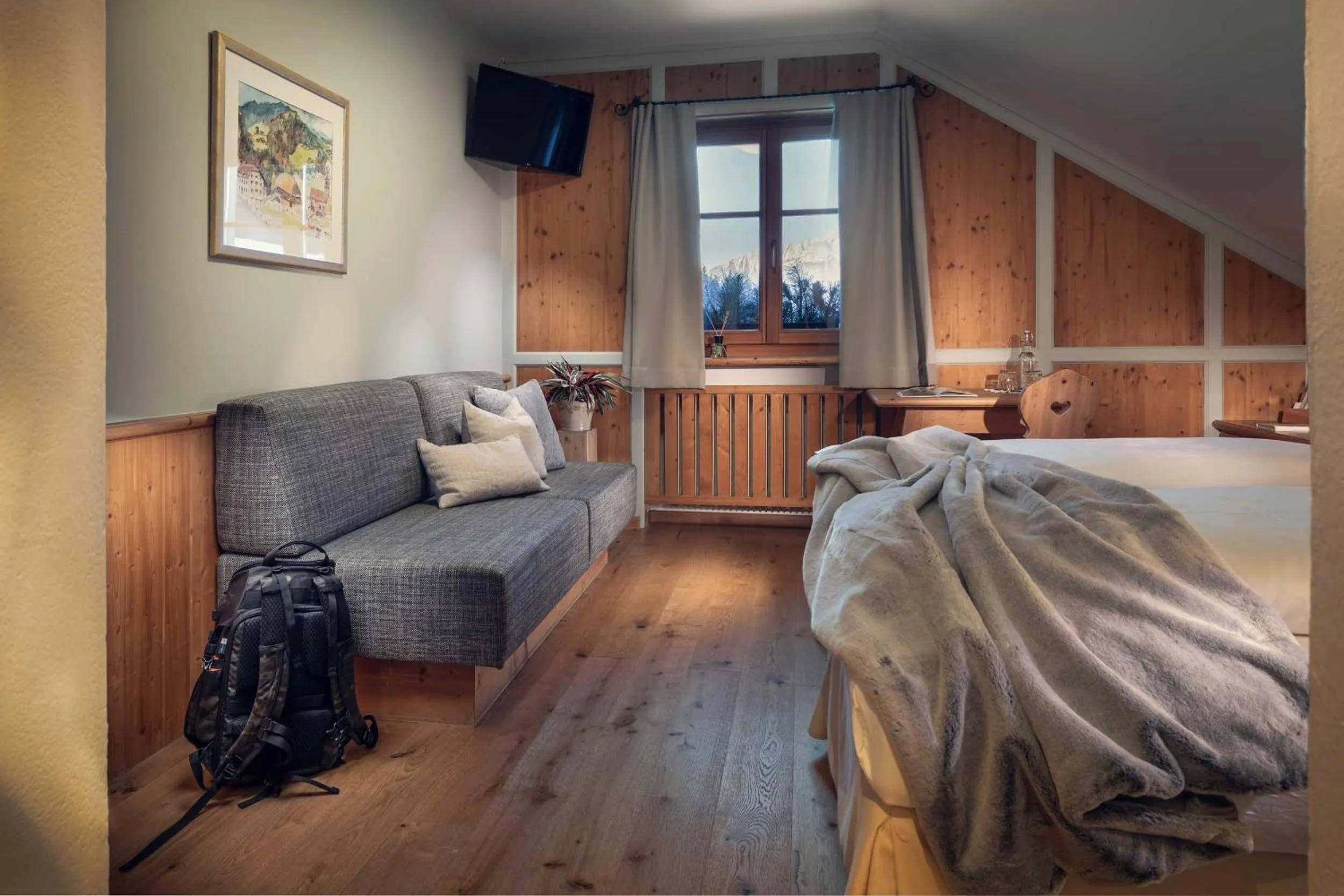 Photo of the whole room, Bed in Naturhotel Saalerwirt