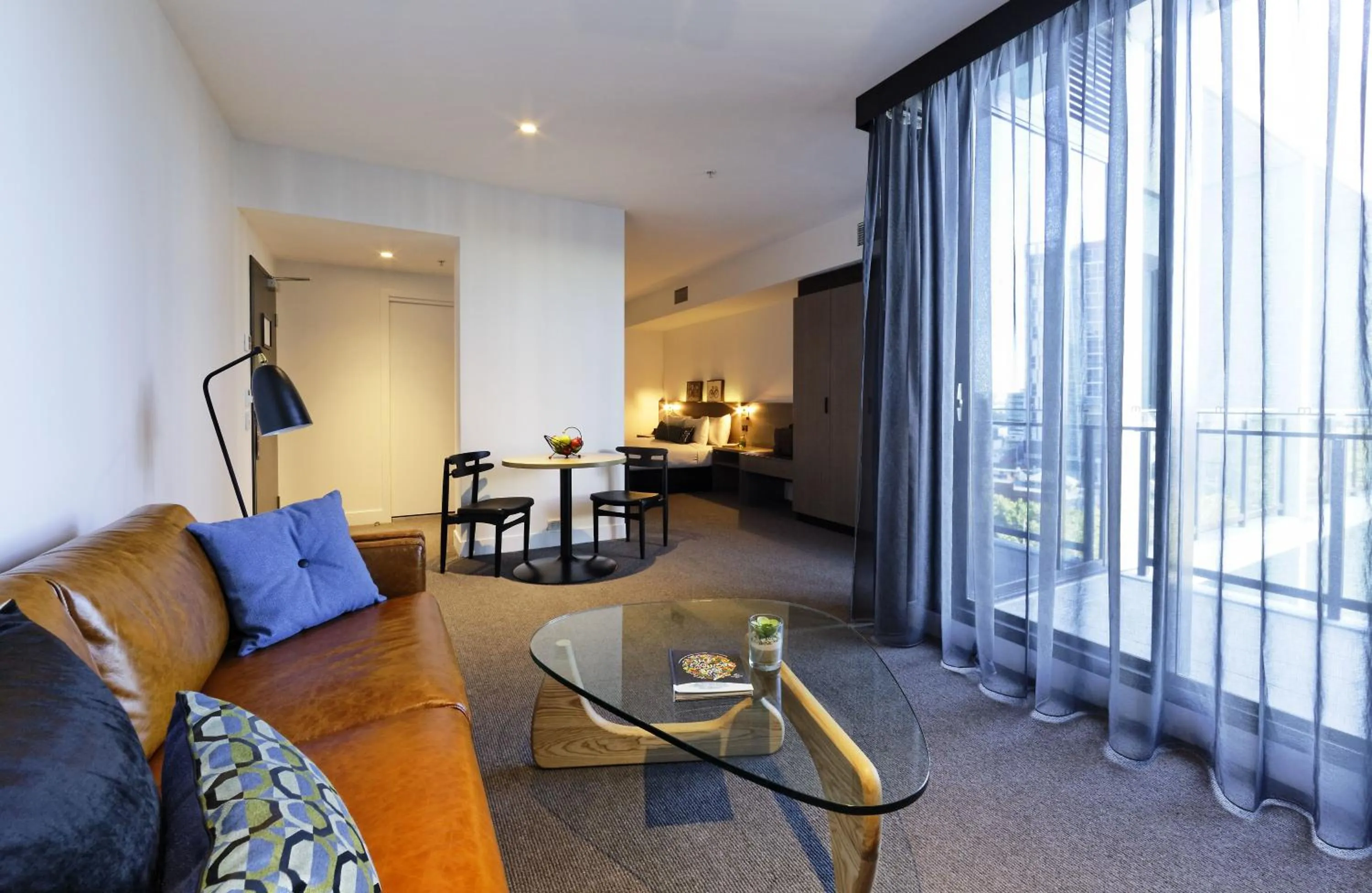 Living room in Alpha Mosaic Hotel Fortitude Valley Brisbane
