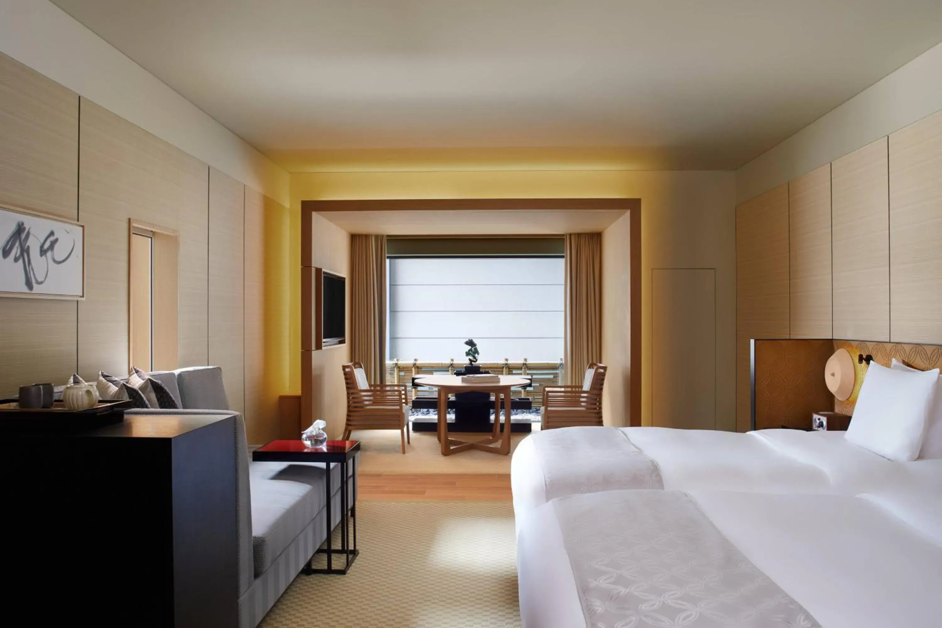 Deluxe KYOTO, Guest room, 2 Double, Courtyard view - single occupancy in The Ritz-Carlton Kyoto Deluxe KYOTO, Guest room, 2 Double, Courtyard view - single occupancy in The Ritz-Carlton Kyoto