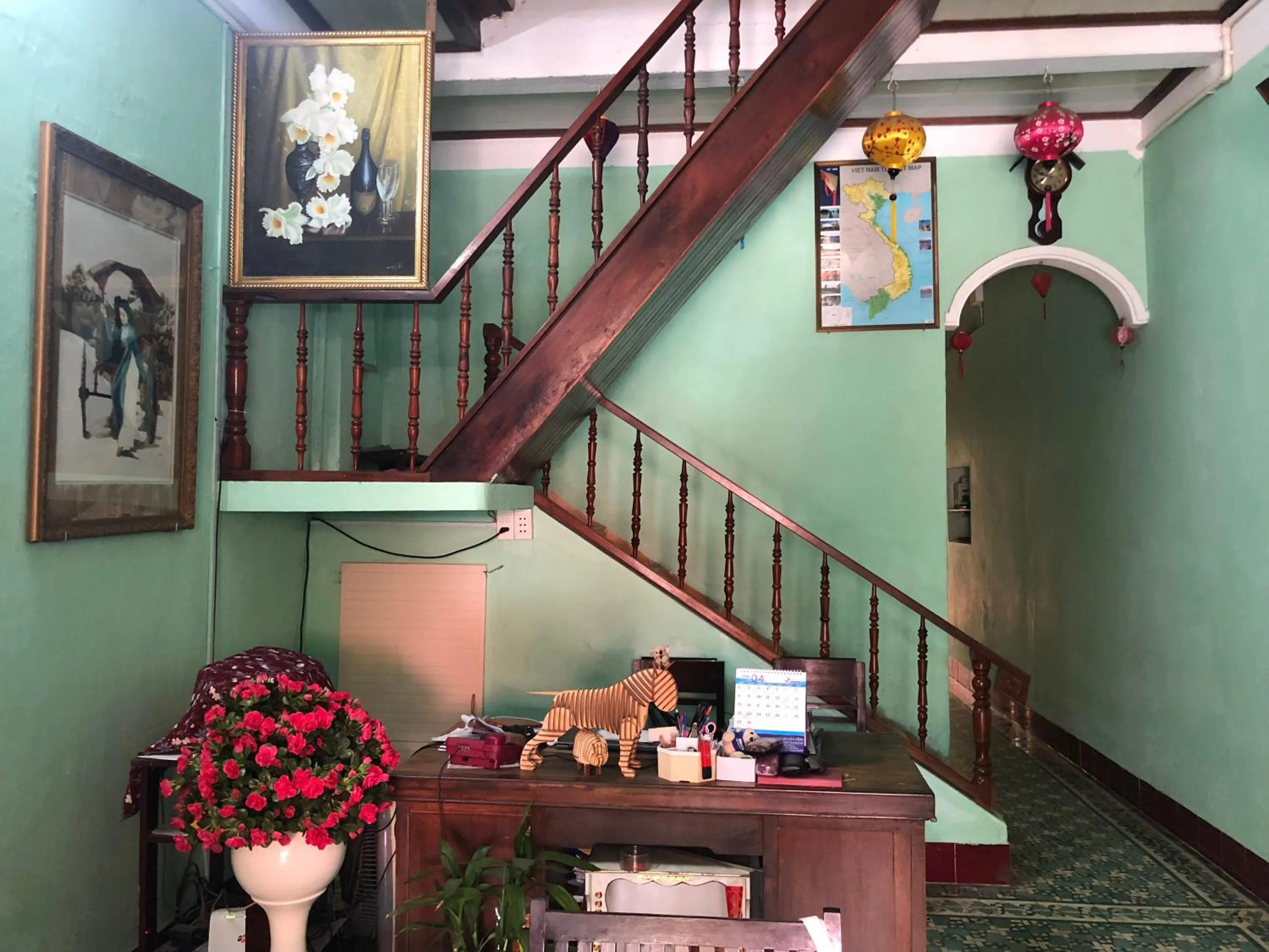 Lobby or reception in Nha Lan Homestay