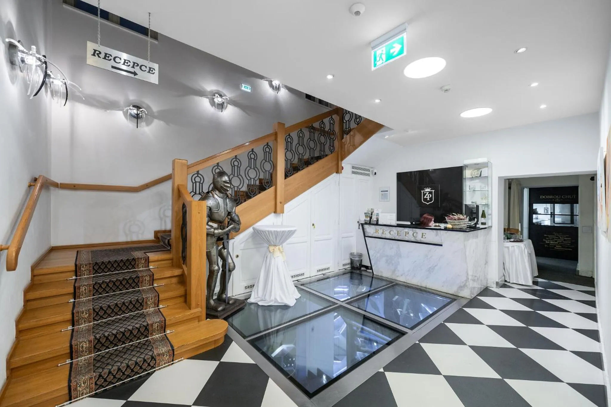 Lobby or reception in Zámeček Petrovice