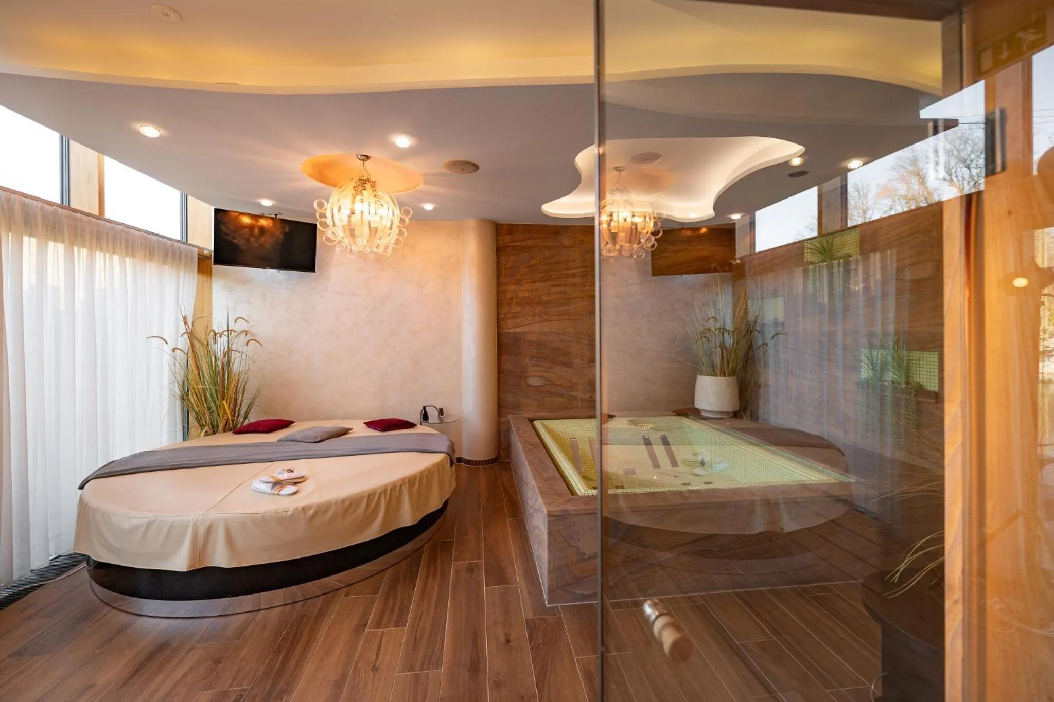 Spa and wellness centre/facilities, Bed in Zámeček Petrovice