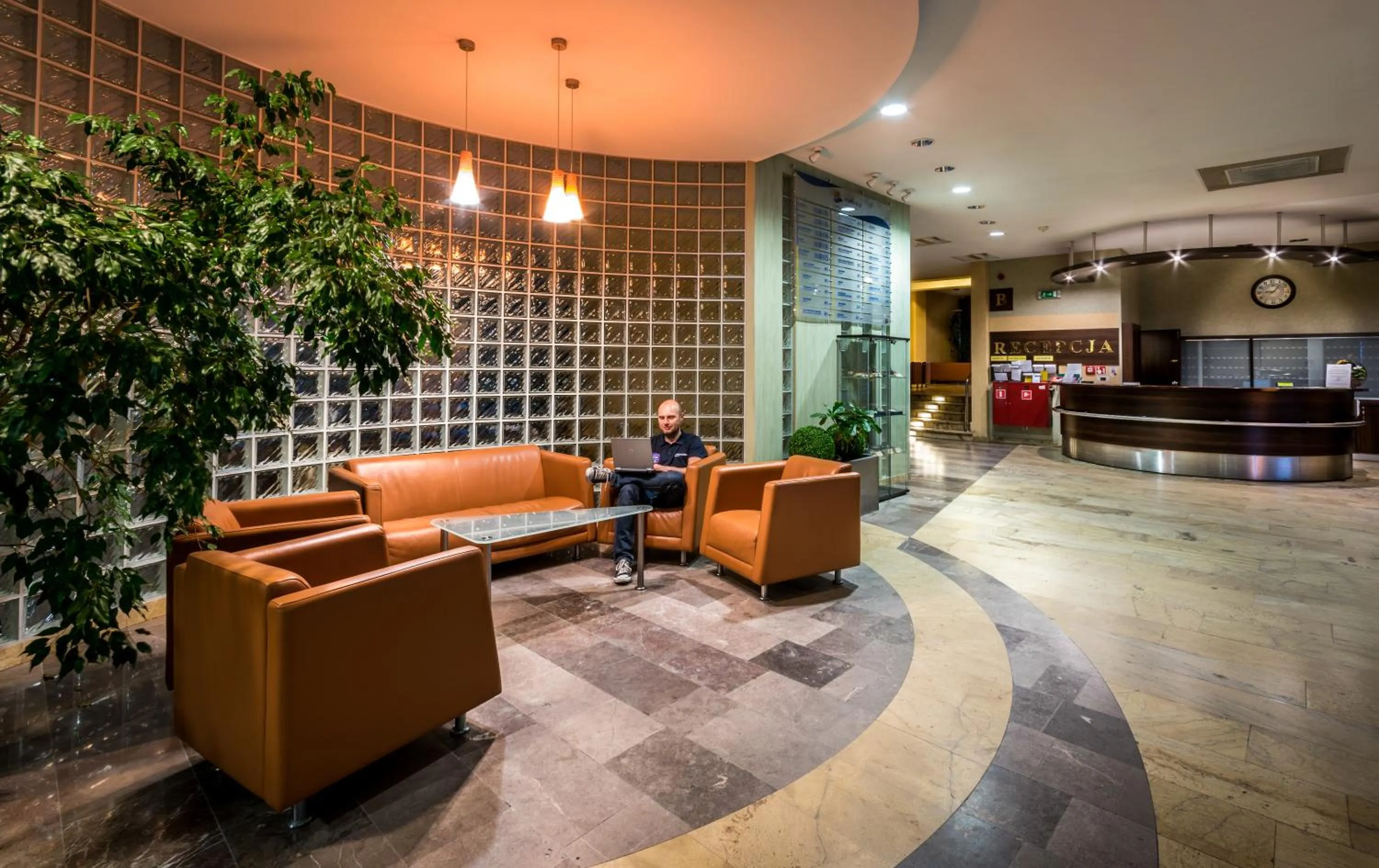 Lobby or reception in Interferie Chalkozyn w Kołobrzegu