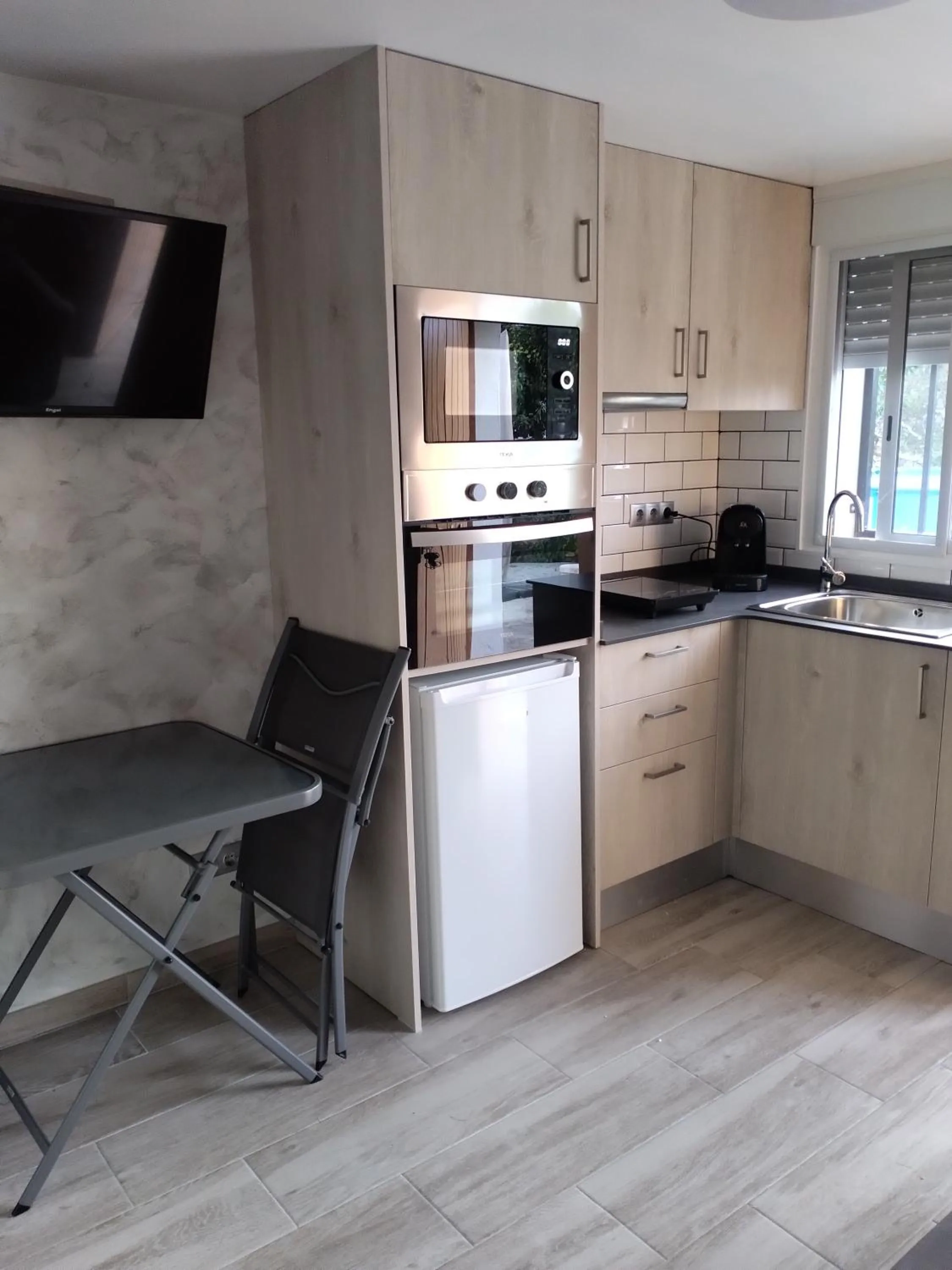 Kitchen or kitchenette in Escapada de ciudad al aire libre