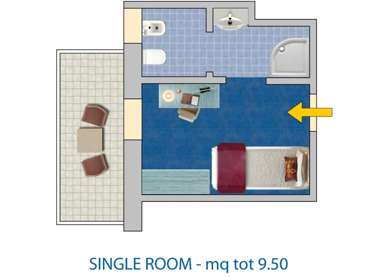 Bedroom in Hotel Meridianus