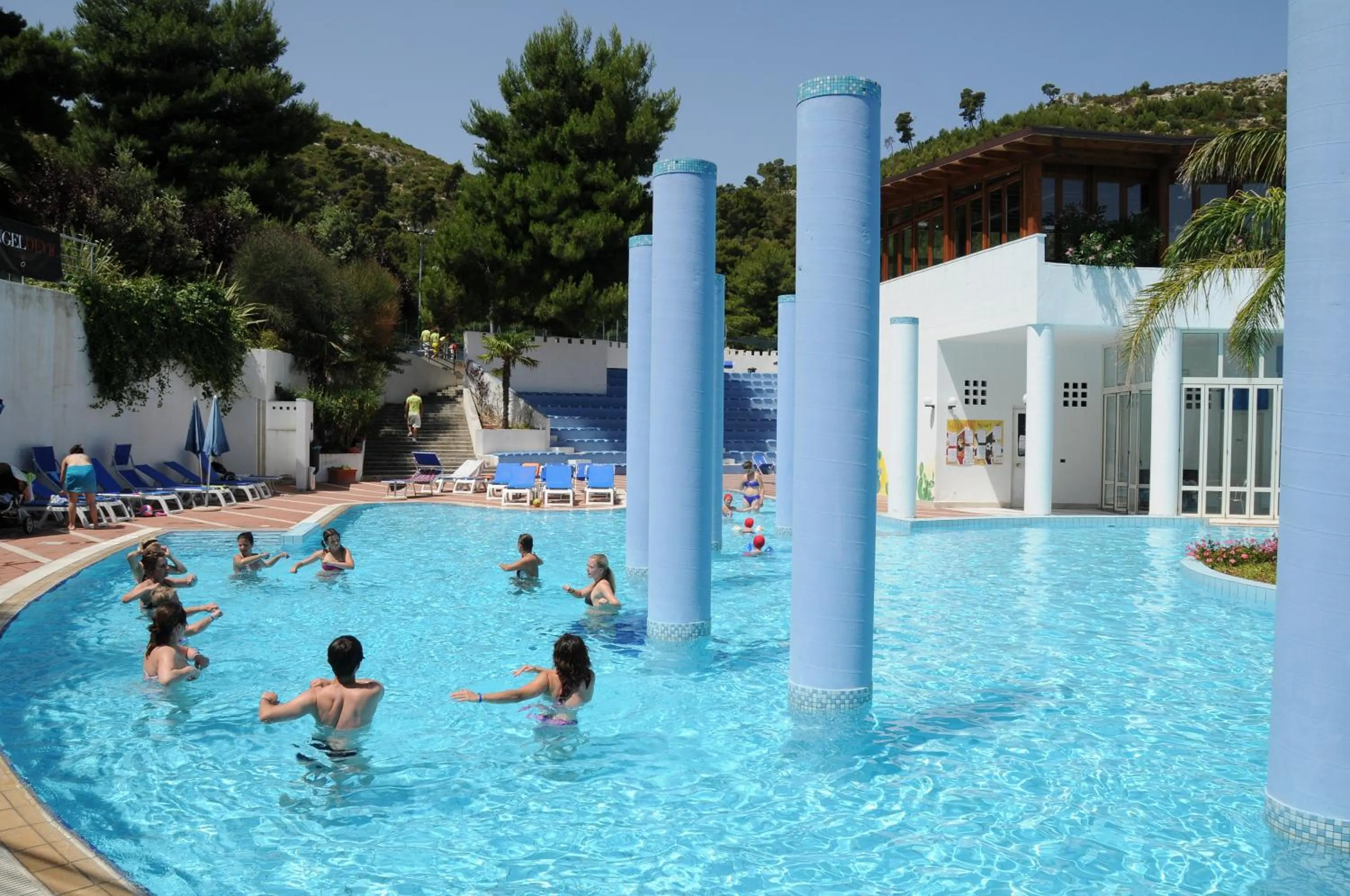 Swimming pool in Hotel Club Village Maritalia