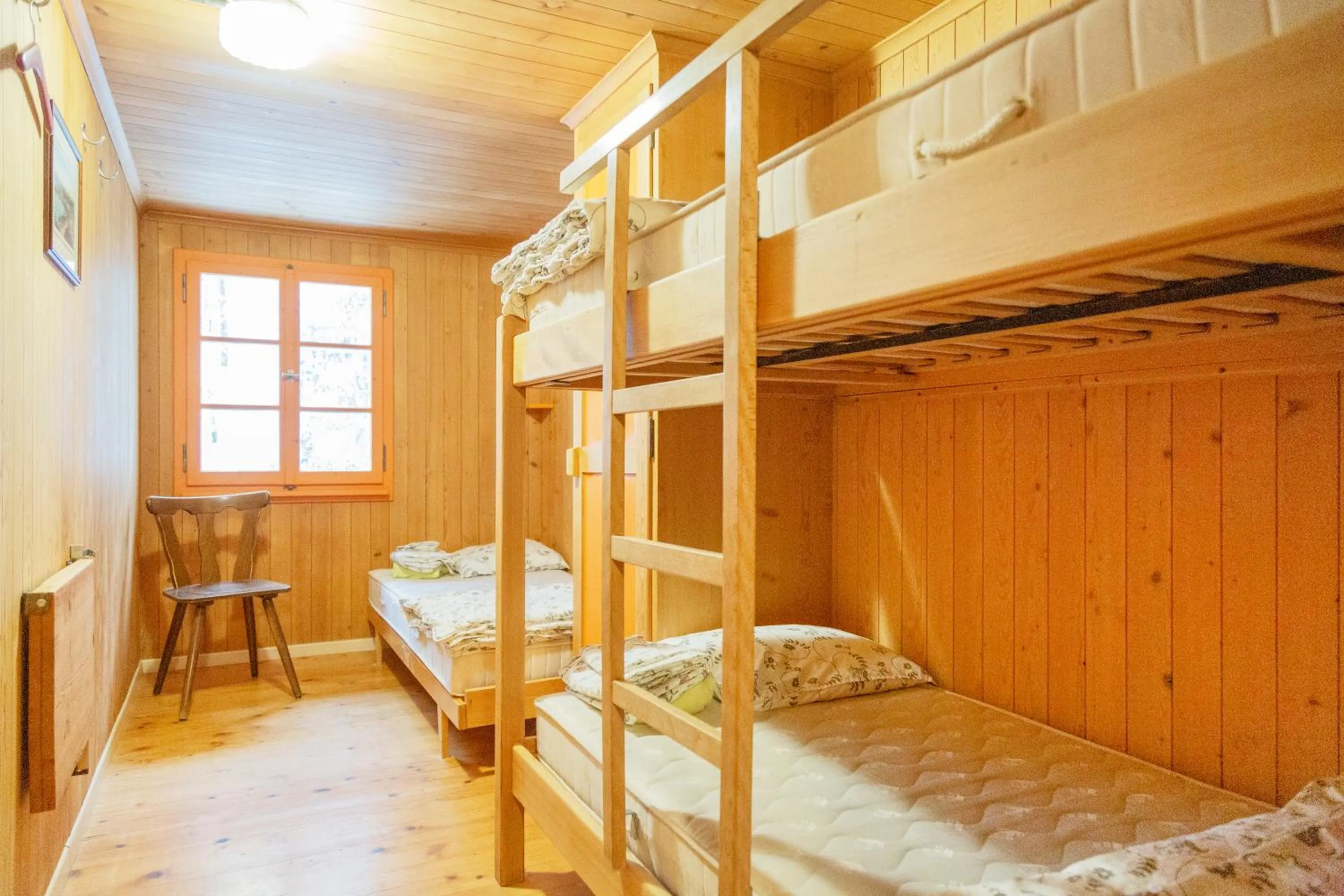 Bed in Kunst- und Naturfreundehaus Brünig