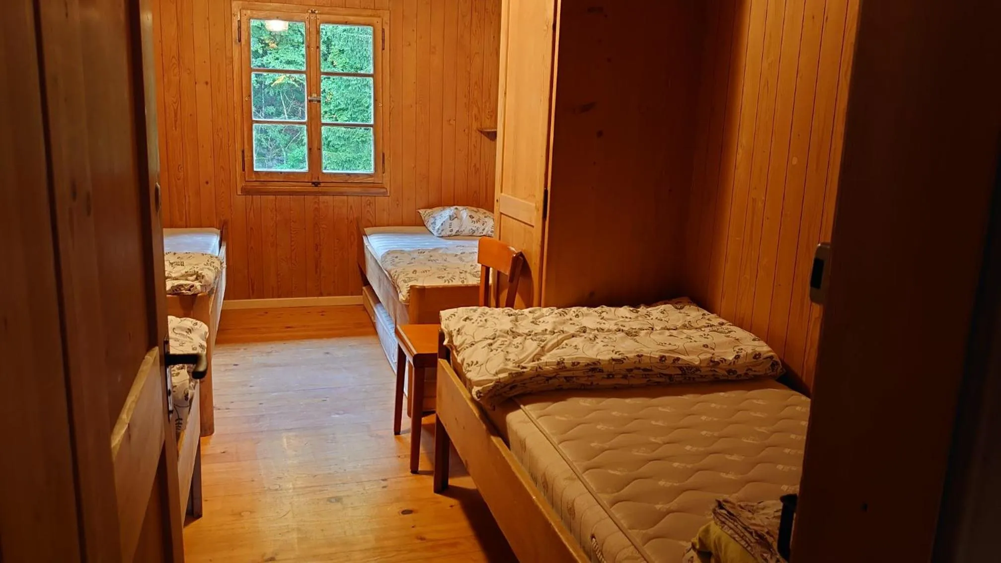 Bed in Kunst- und Naturfreundehaus Brünig