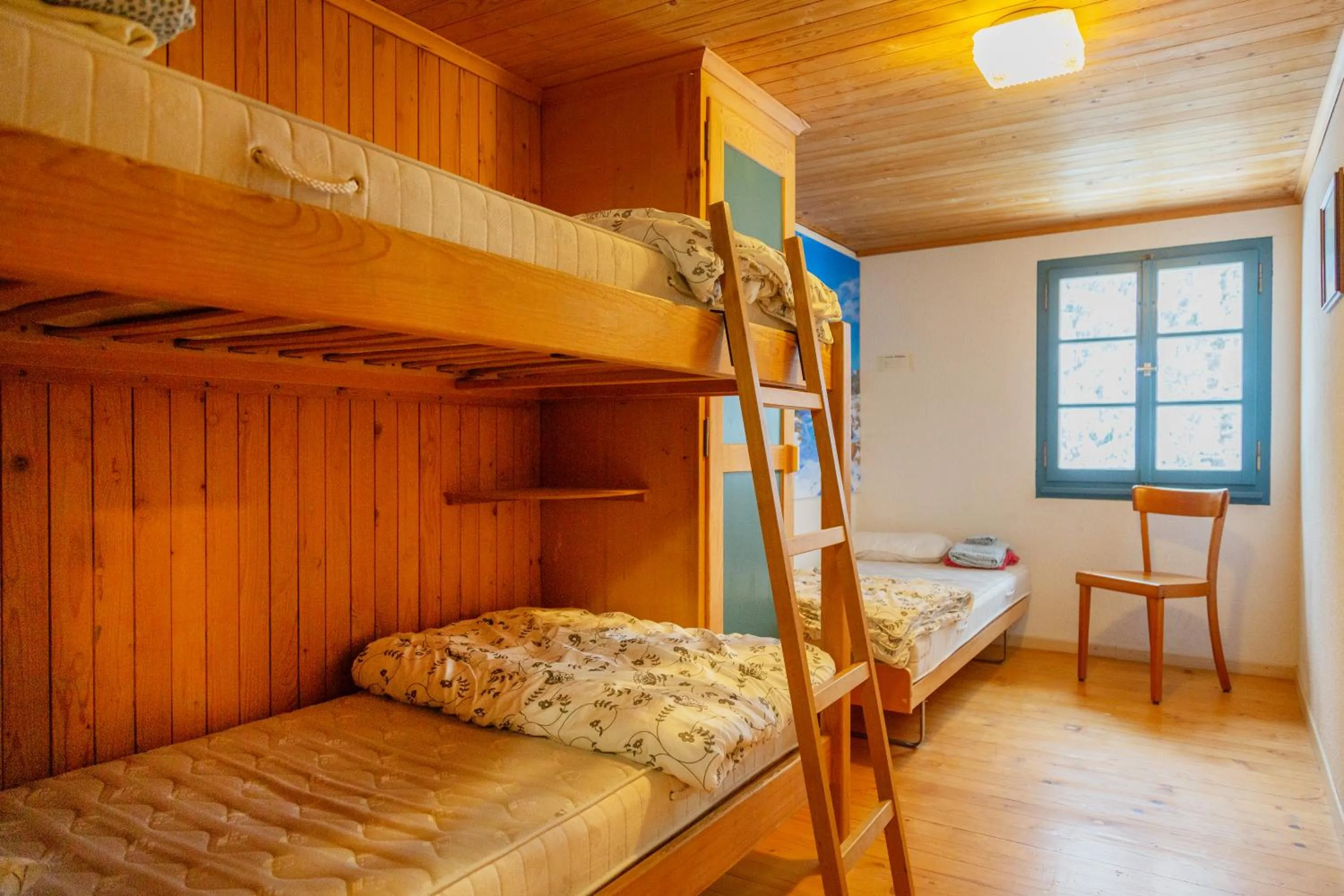 Bed in Kunst- und Naturfreundehaus Brünig