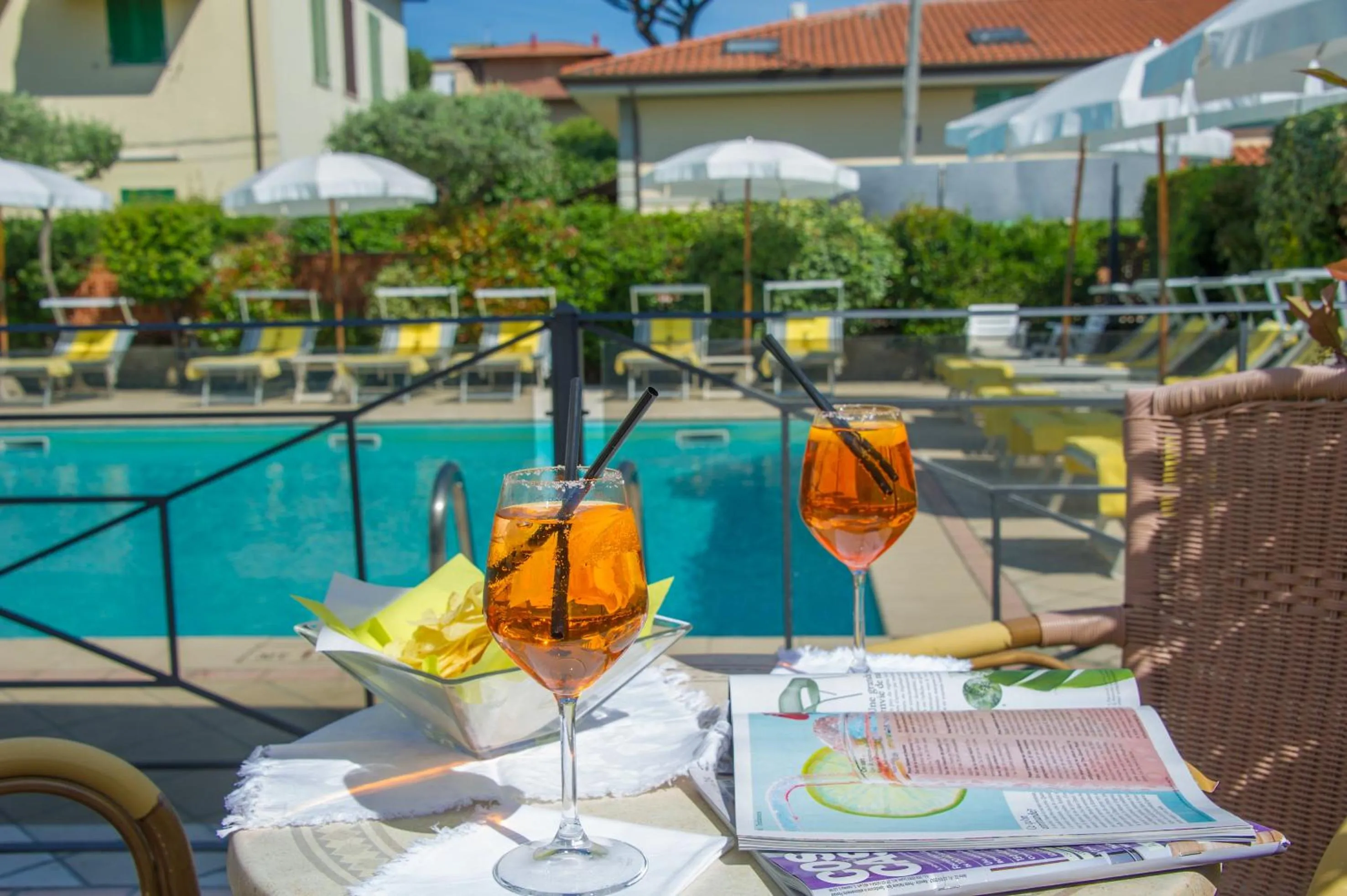 Pool view in Hotel Suisse