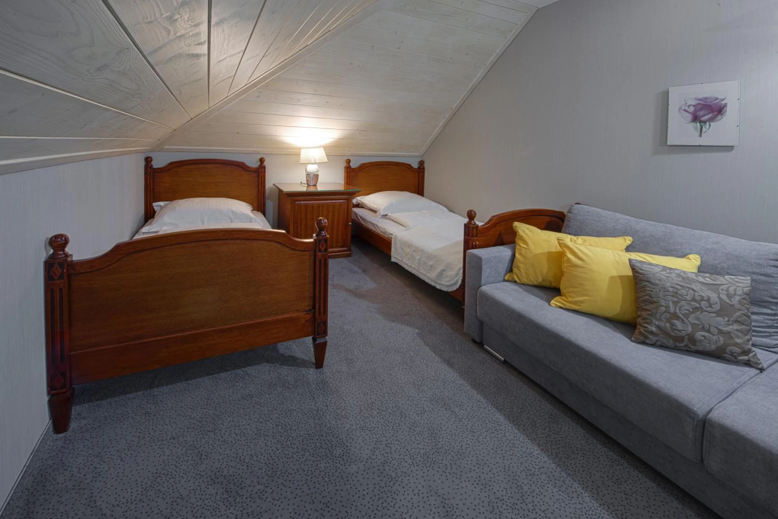 Bed in Hotel Zalesie