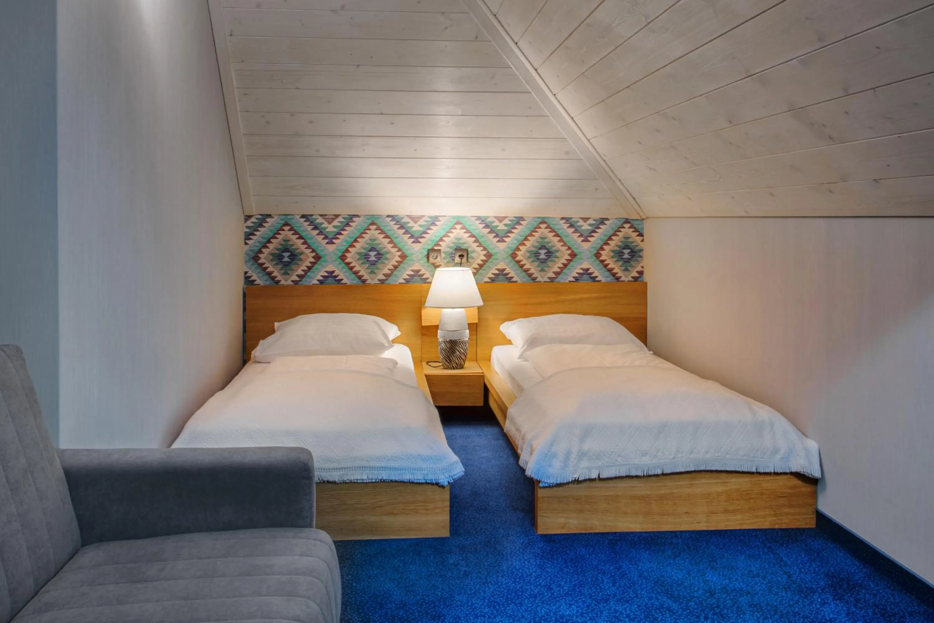 Bed in Hotel Zalesie