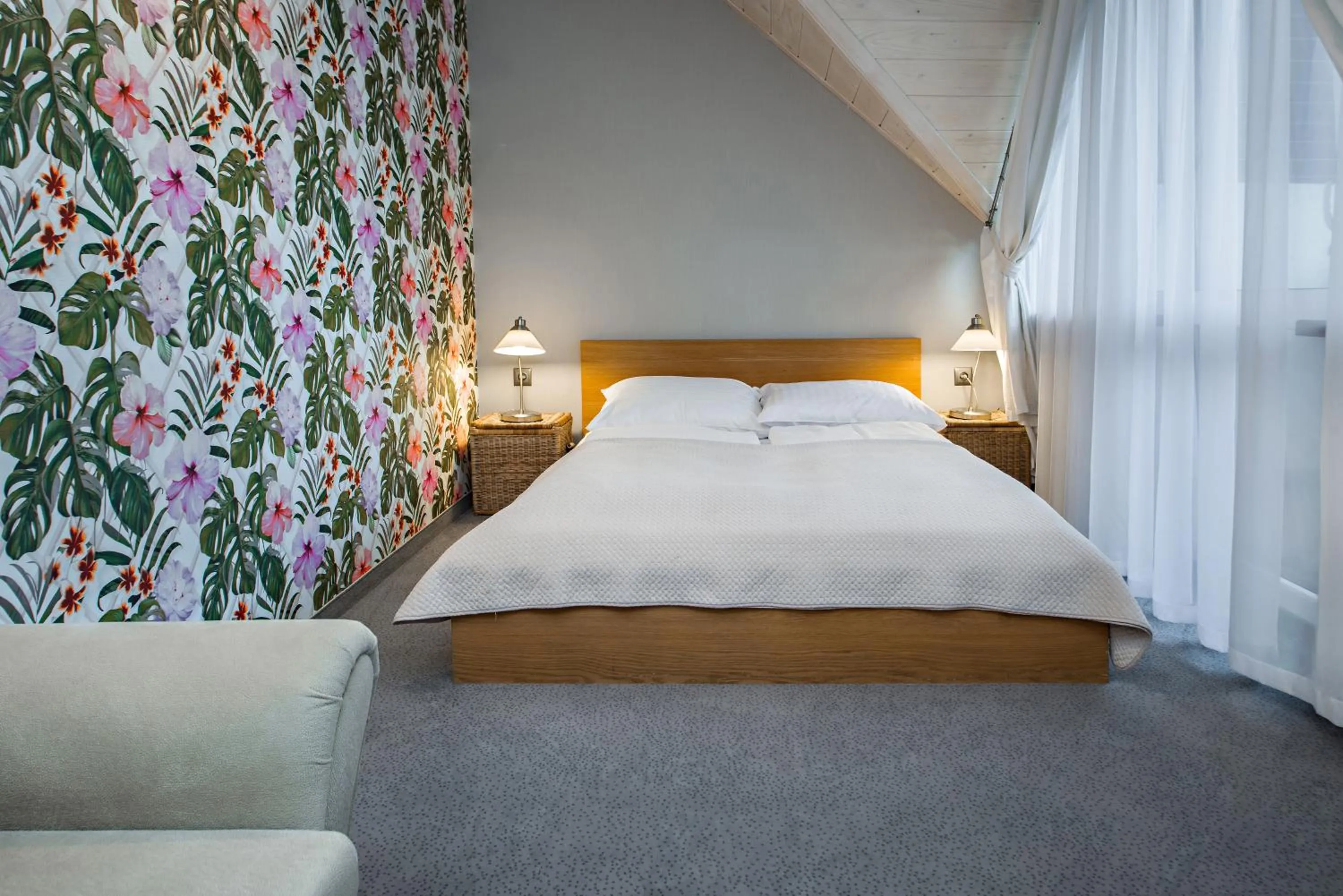 Bed in Hotel Zalesie