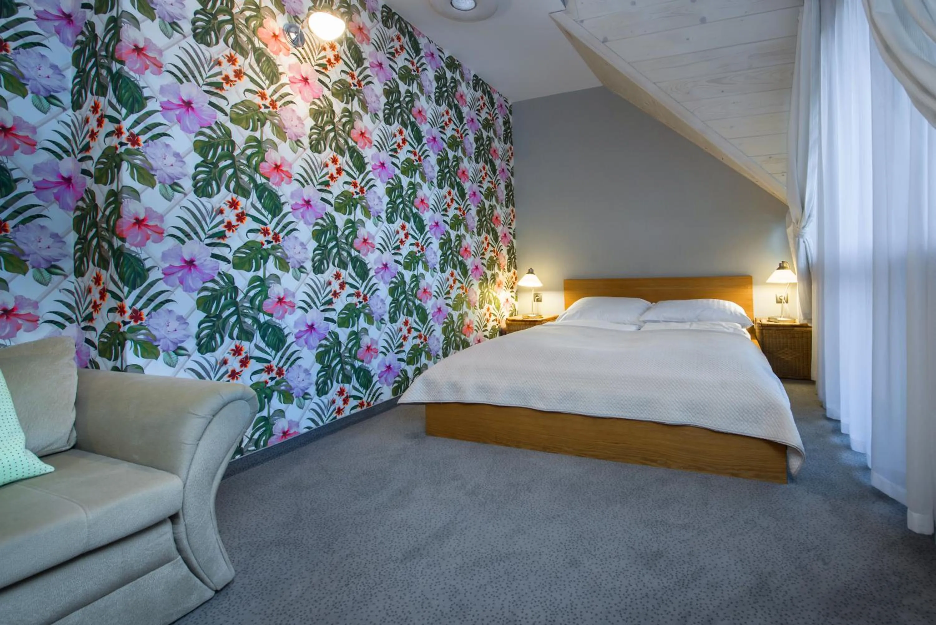 Bed in Hotel Zalesie