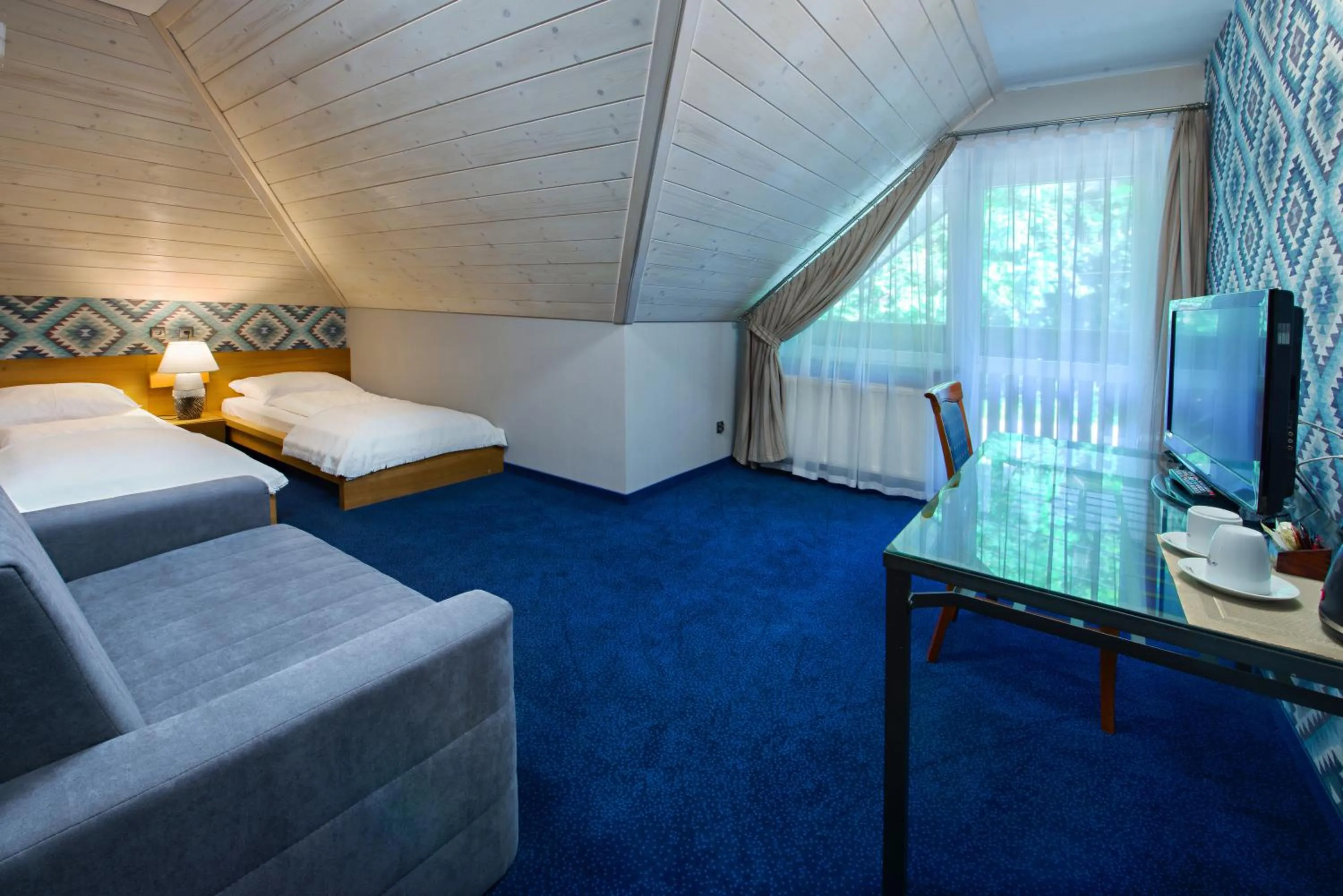 Bed in Hotel Zalesie