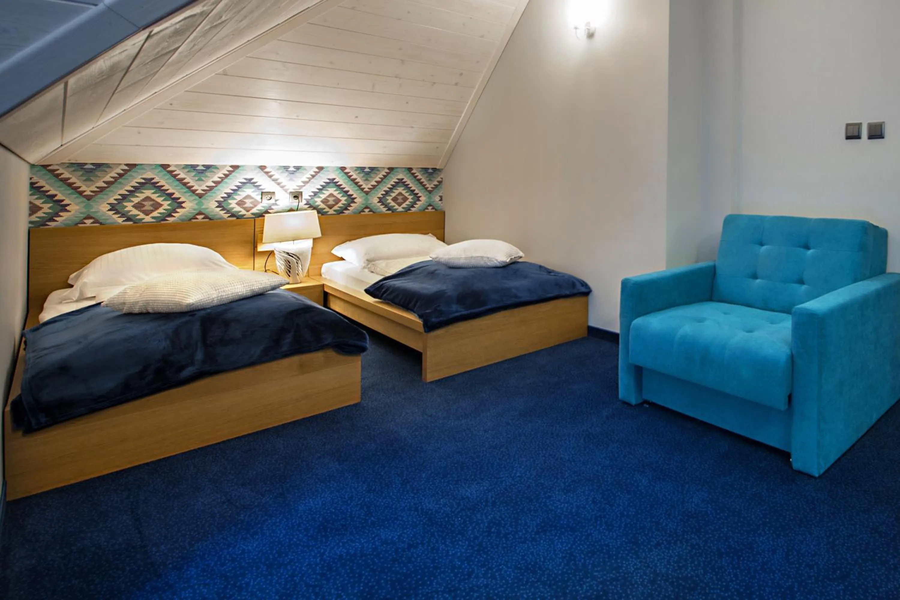 Bed in Hotel Zalesie