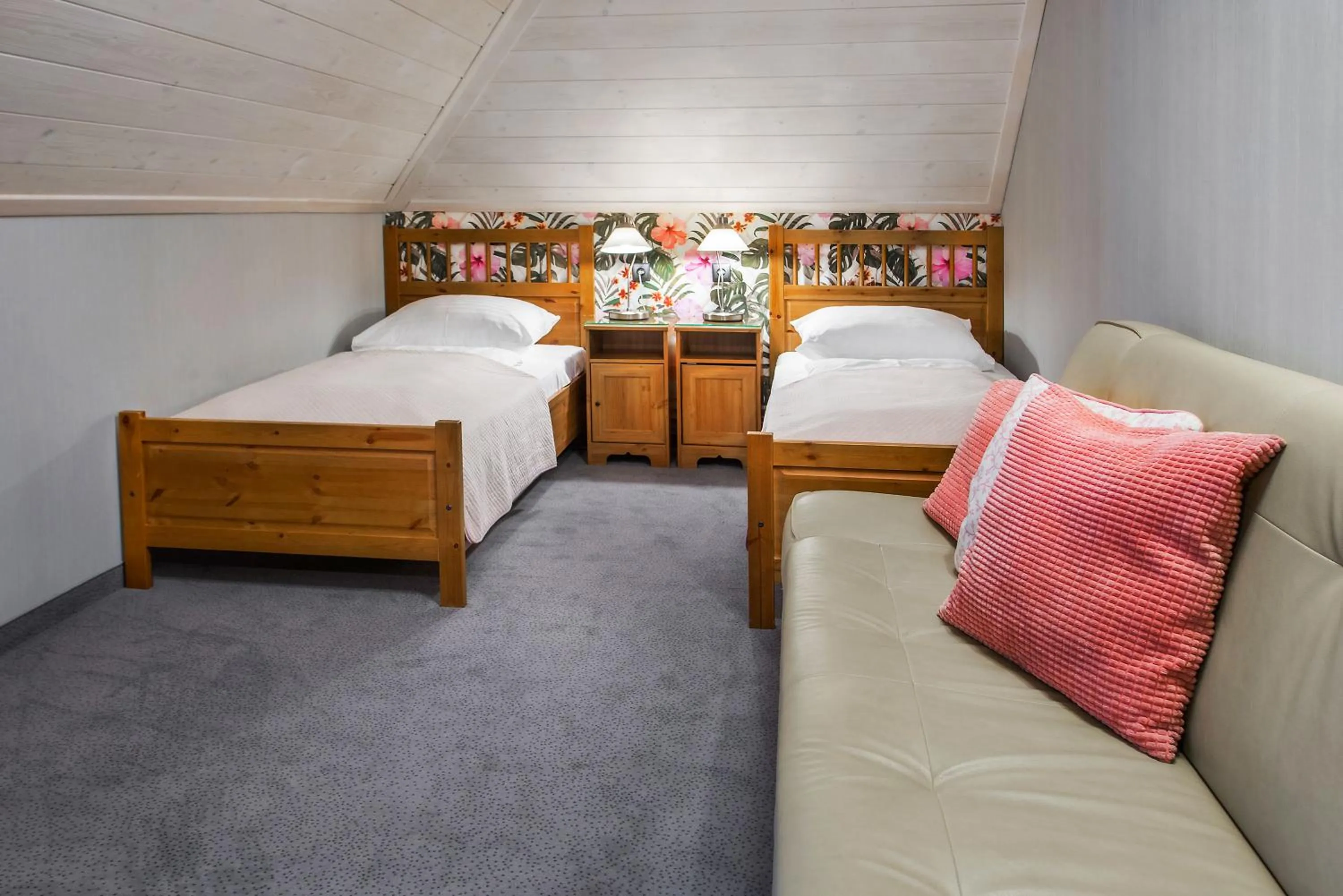 Bed in Hotel Zalesie