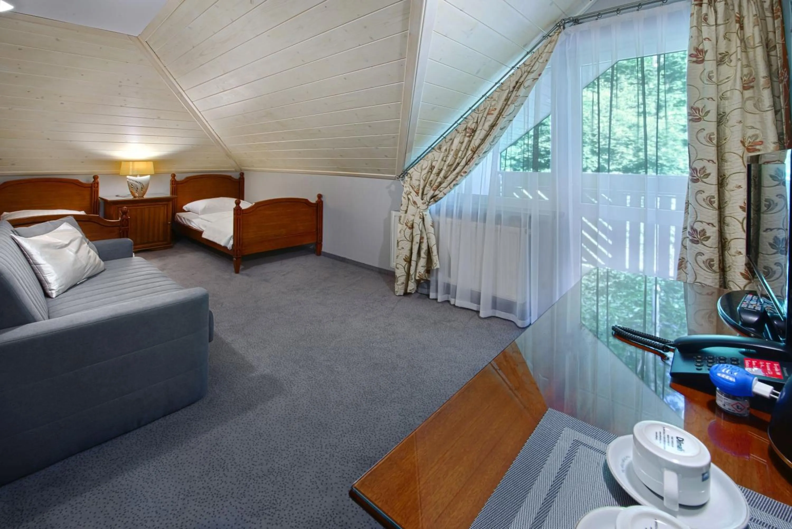 Bed in Hotel Zalesie