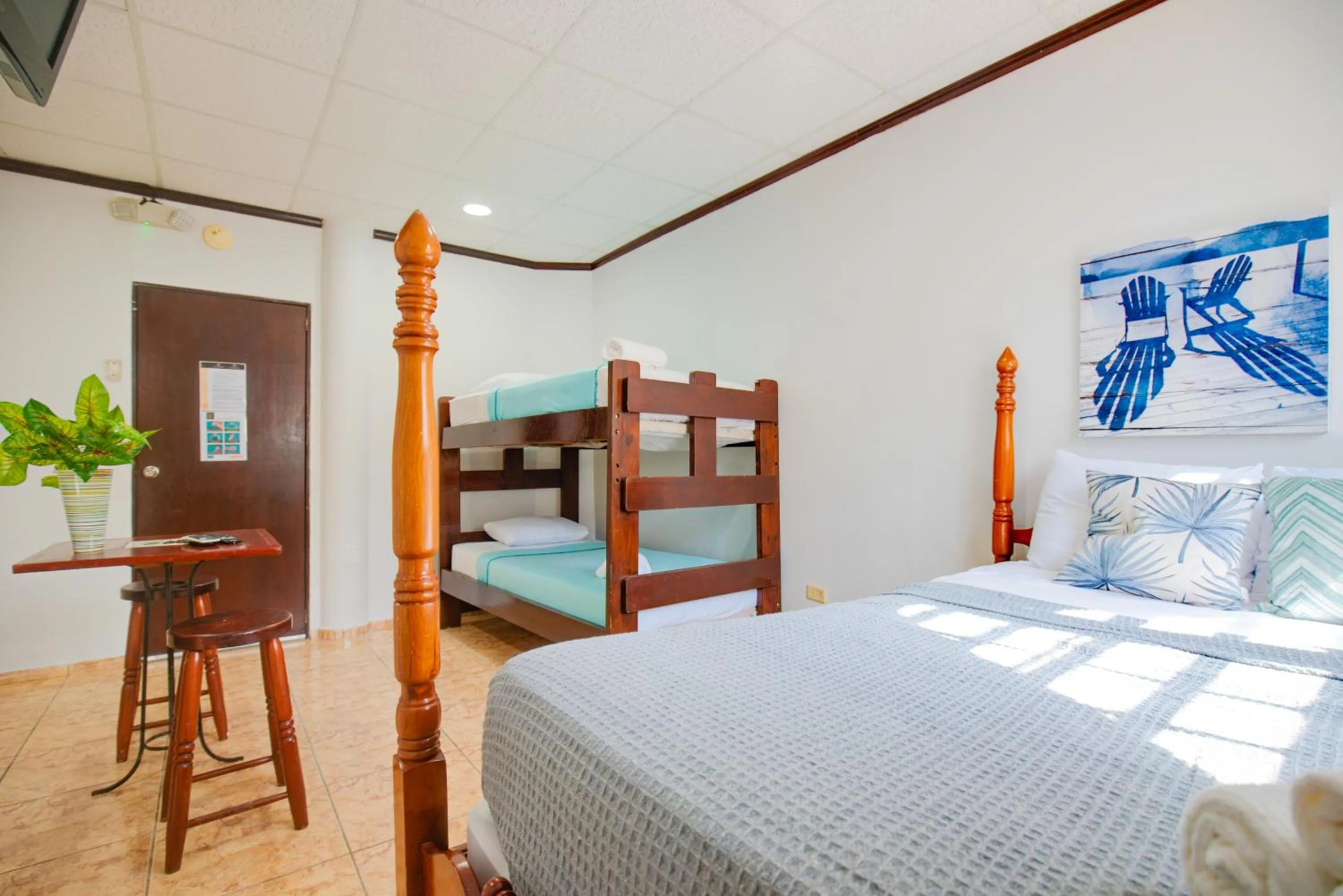 Bed in Wild Flowers Rooms