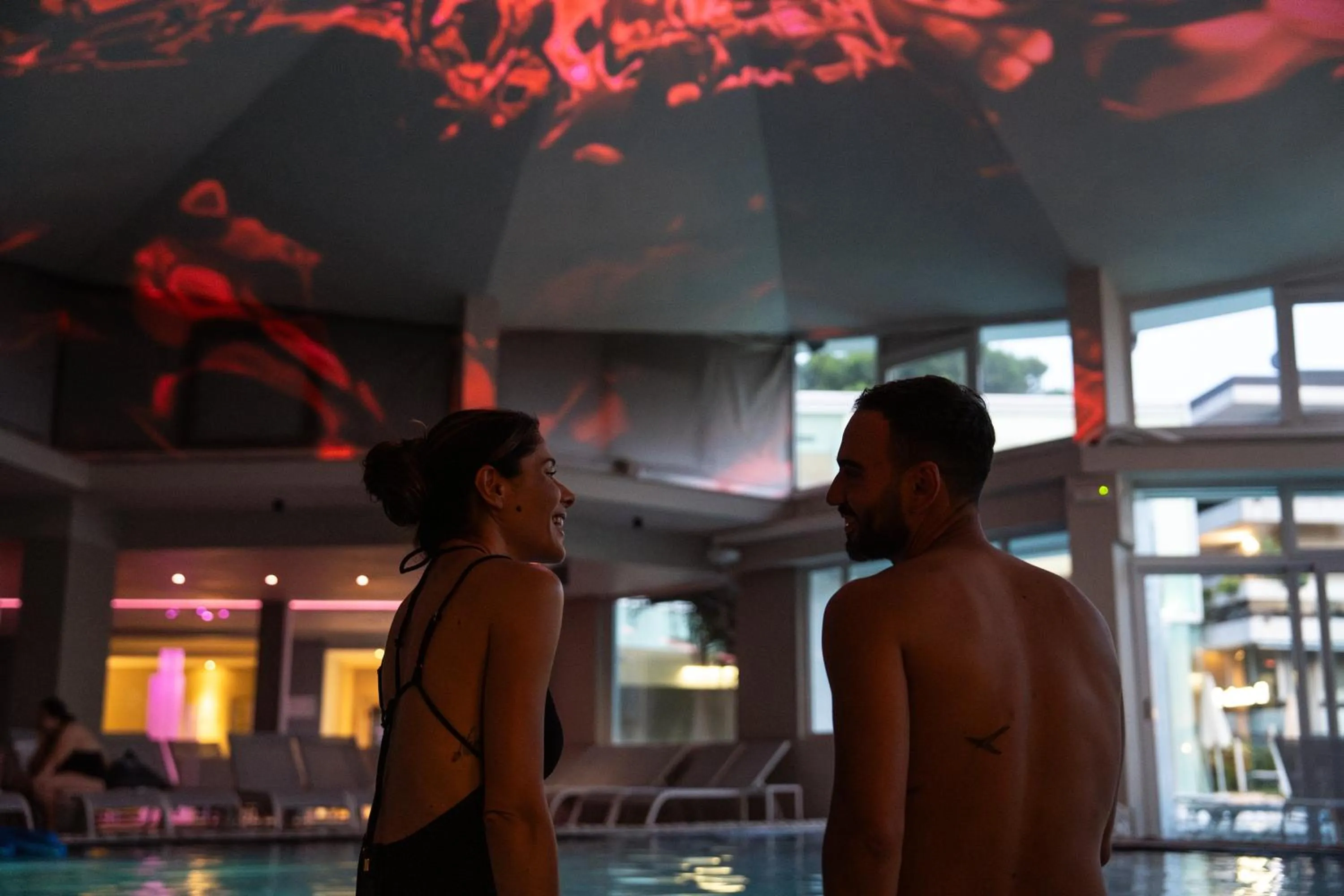 Swimming pool in Plaza Hotel Abano Terme