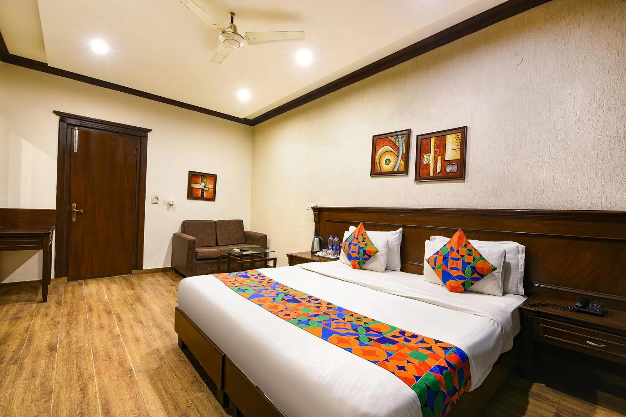 Bed in FabHotel Siris 18 - Aravali Biodiversity Park