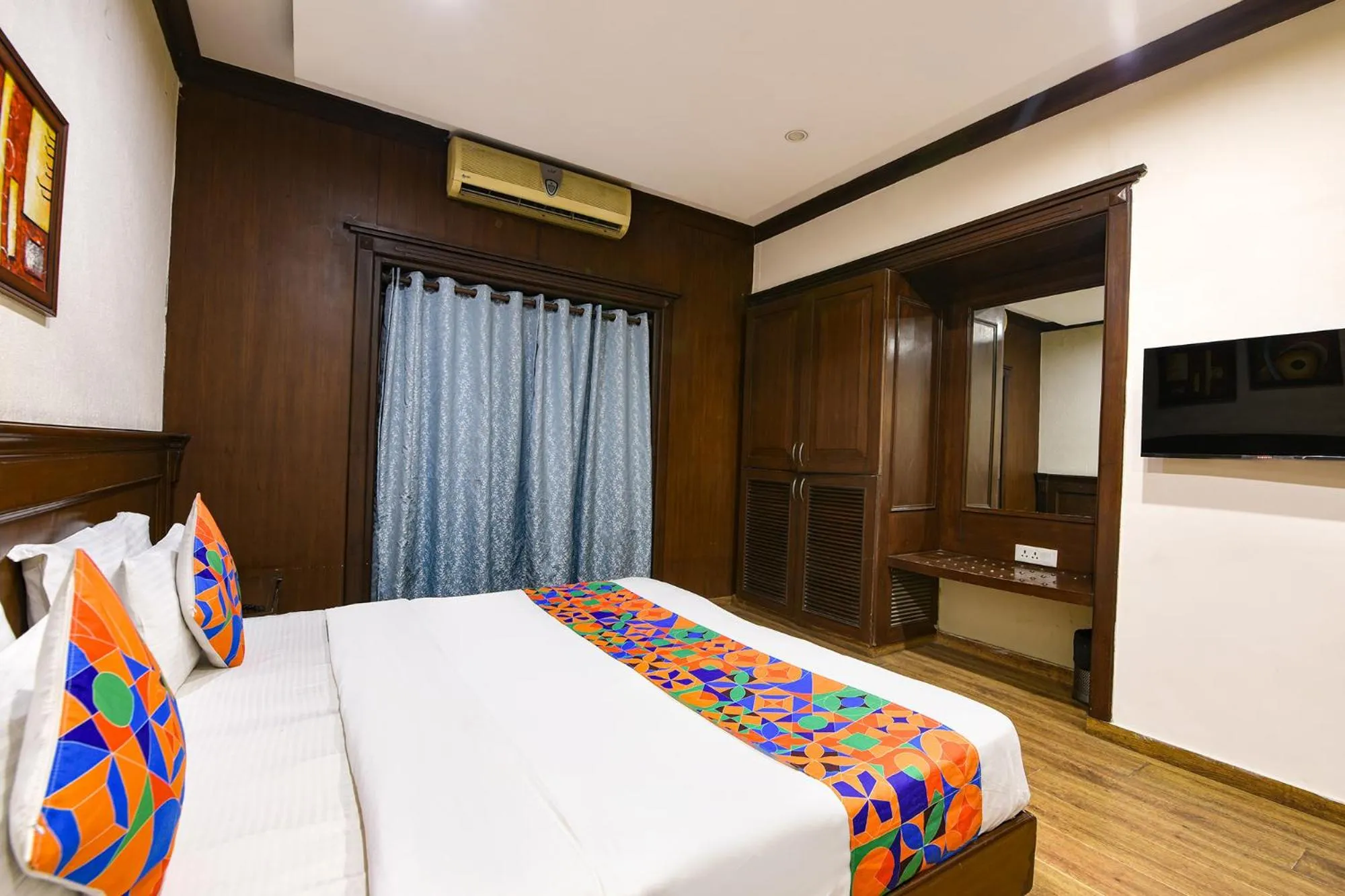 Bed in FabHotel Siris 18 - Aravali Biodiversity Park