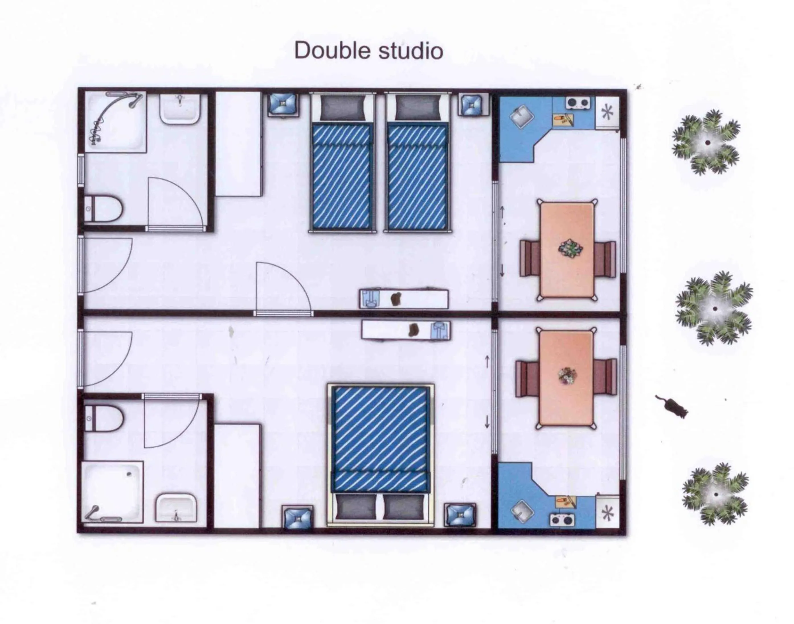 Floor plan in Les Créolines