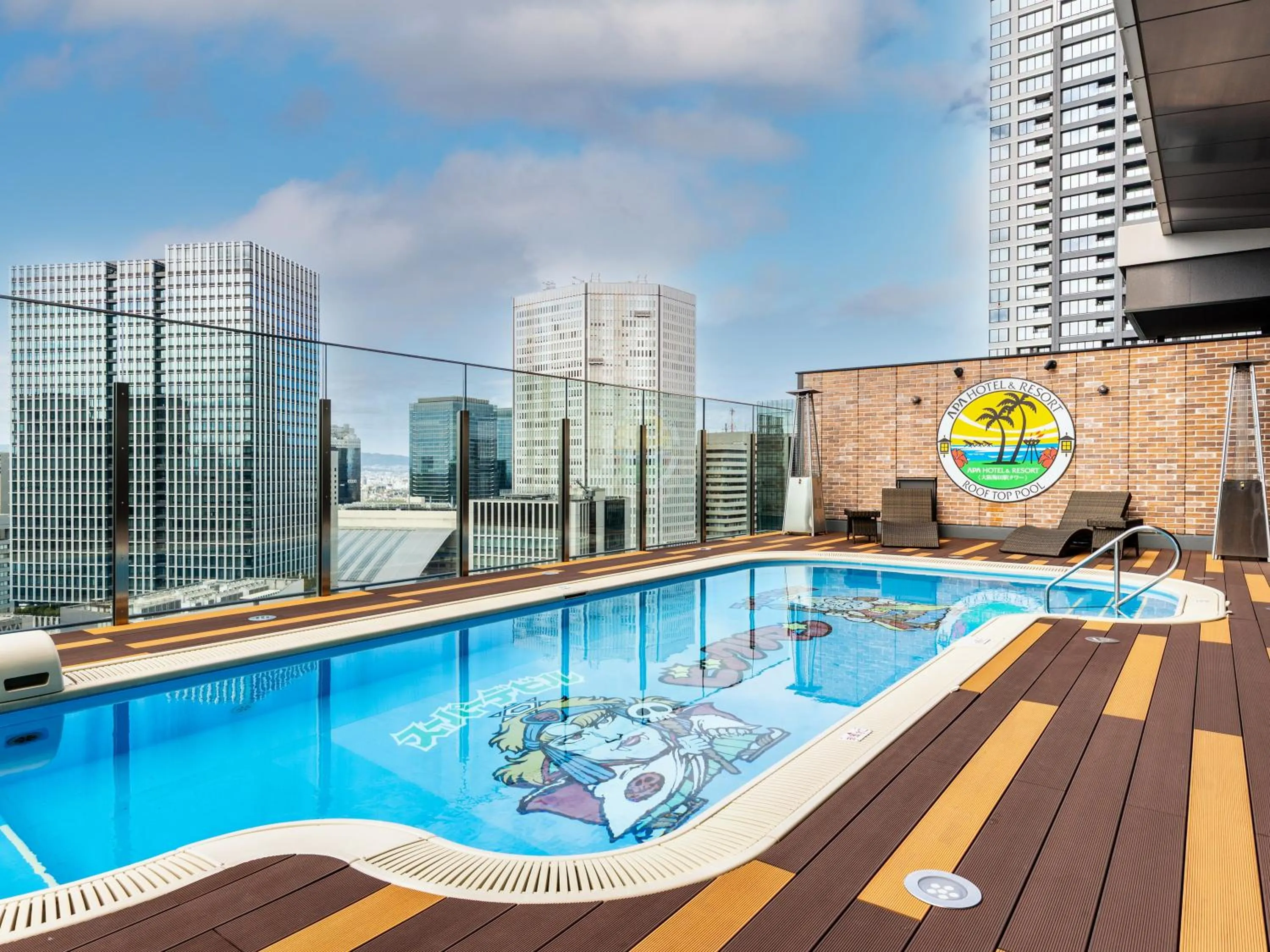 Pool view in APA Hotel & Resort Osaka Umeda Eki Tower