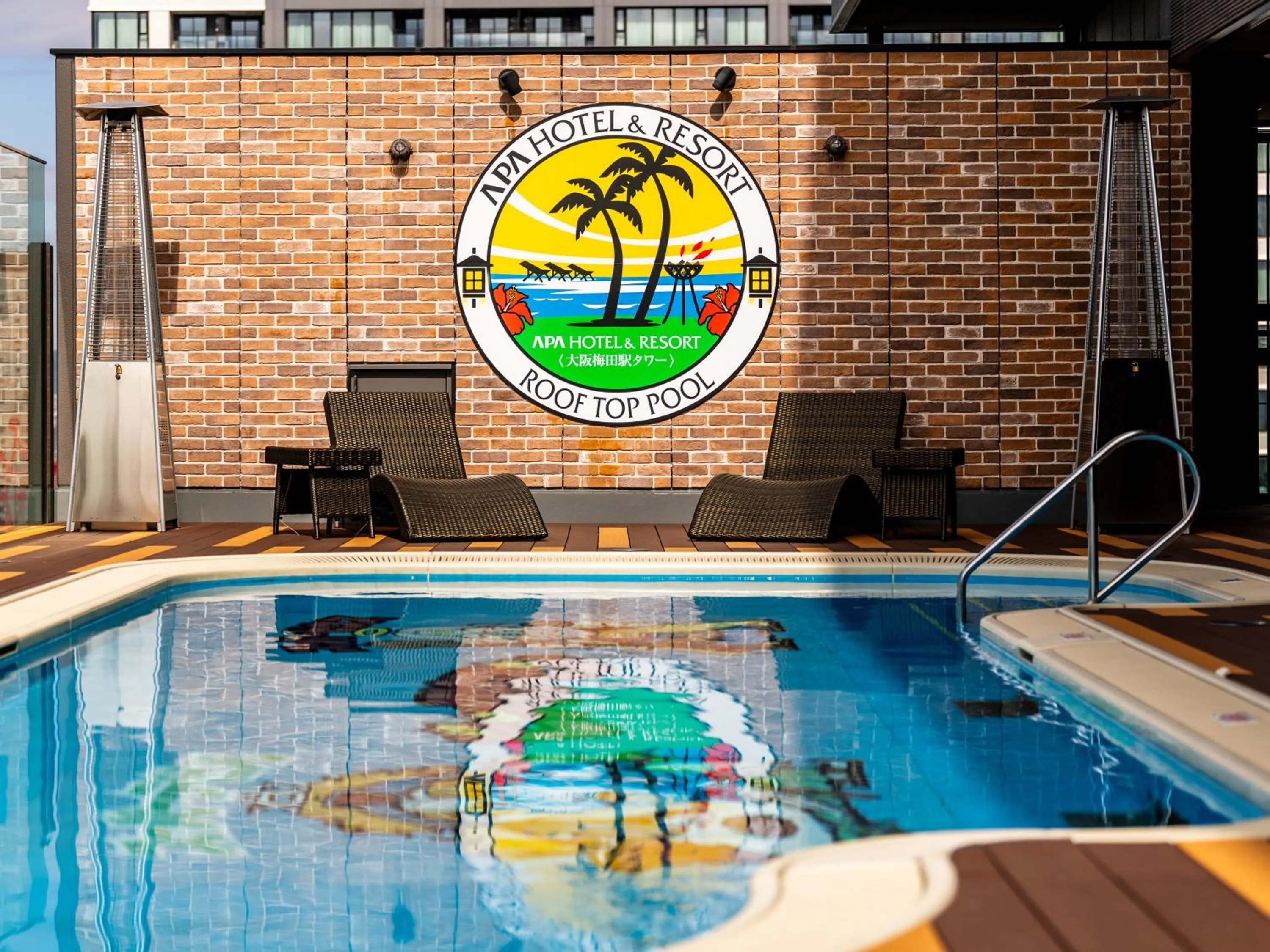 Pool view in APA Hotel & Resort Osaka Umeda Eki Tower