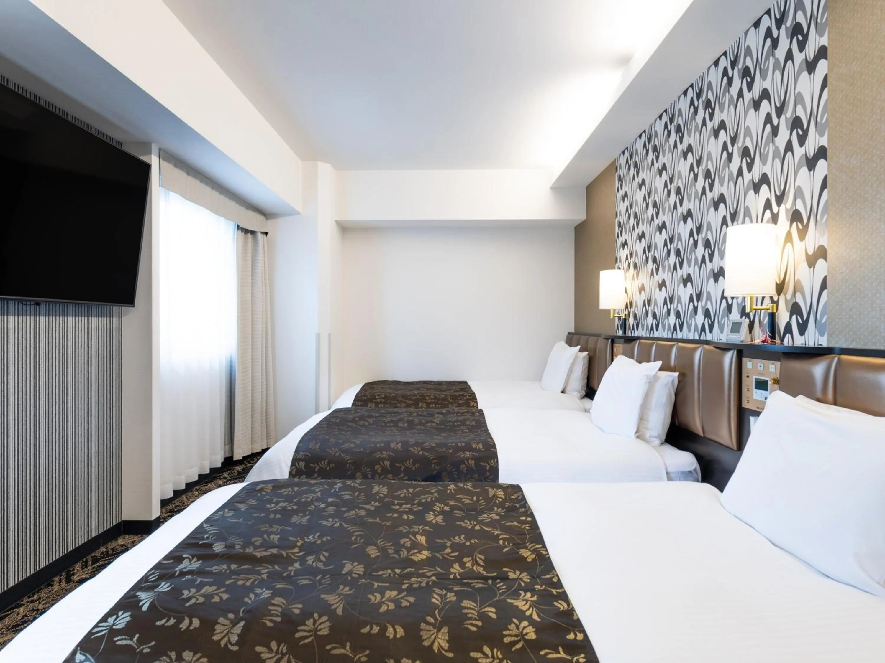 Photo of the whole room, Bed in APA Hotel & Resort Osaka Umeda Eki Tower