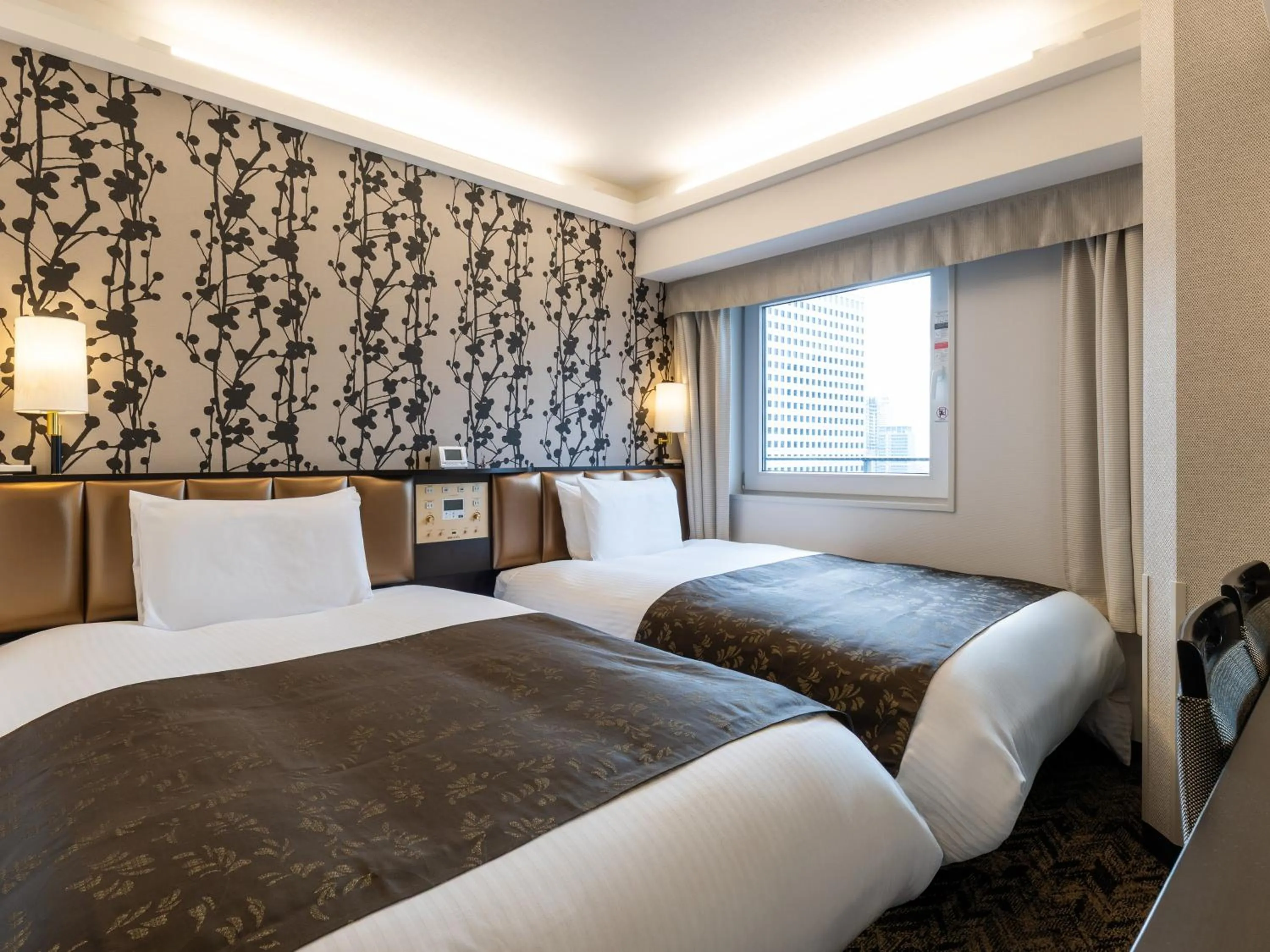 Photo of the whole room, Bed in APA Hotel & Resort Osaka Umeda Eki Tower