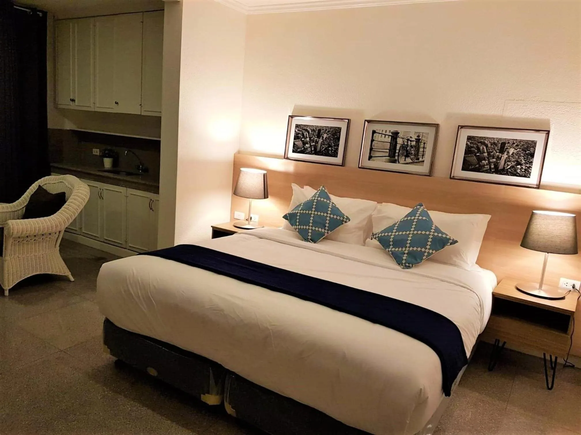 Bed in Chateau Bleu Resort