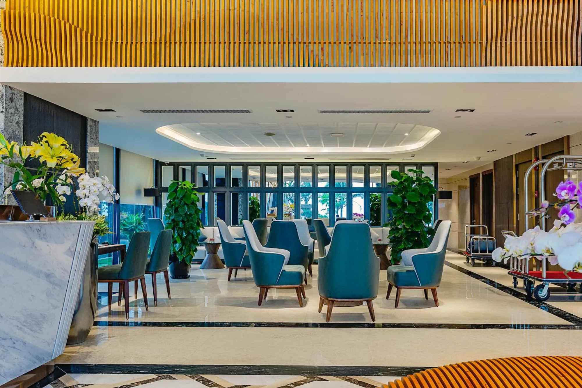 Lobby or reception in Peninsula Hotel Danang