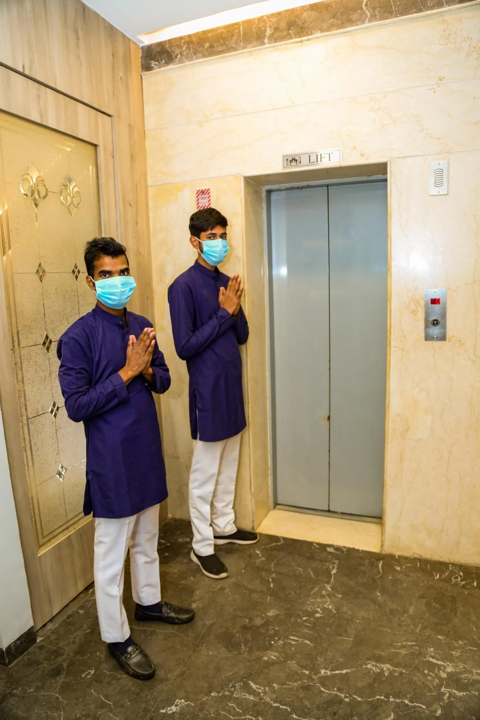 Staff in Four Leaf Hotel - Sapphire Blue, Varanasi