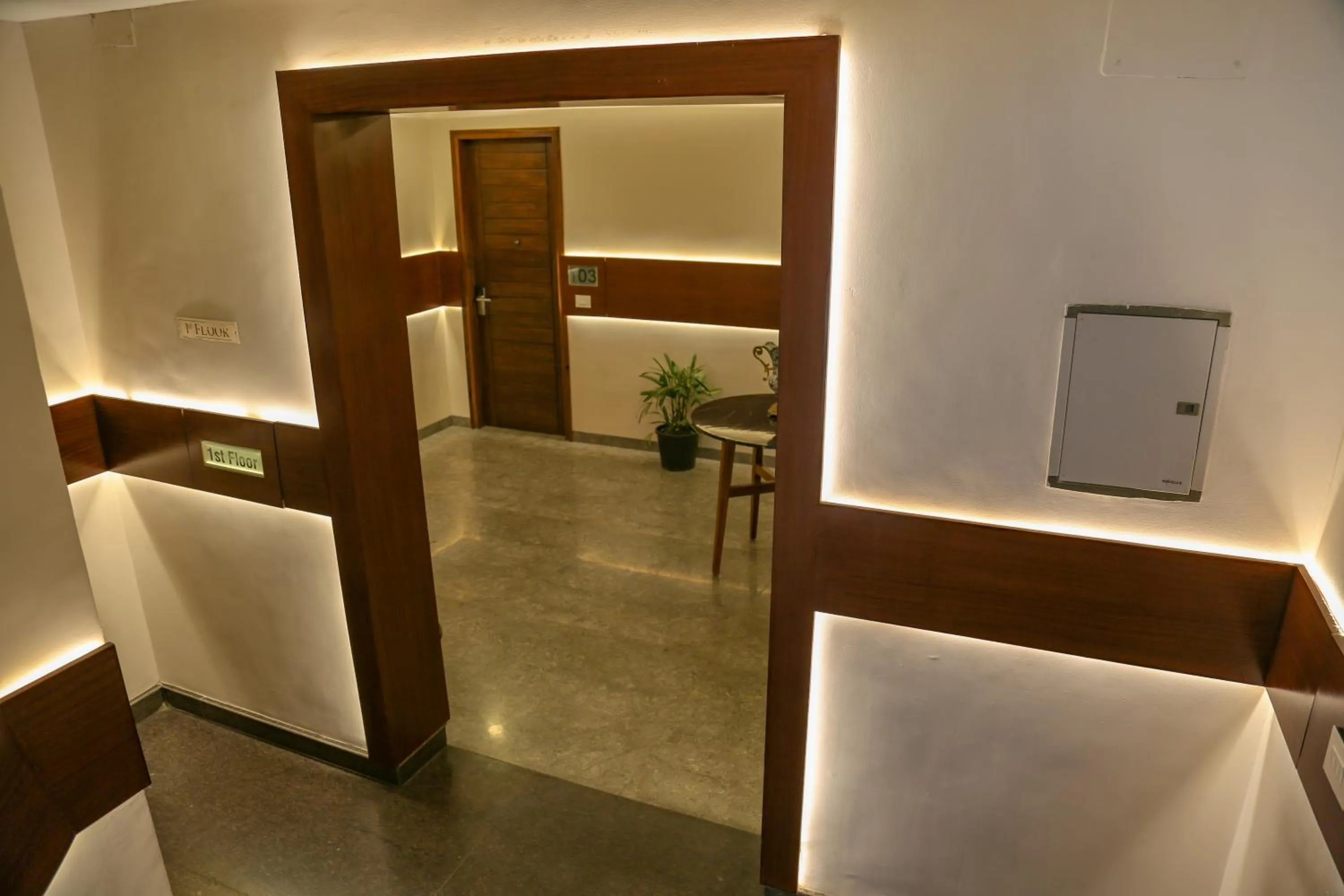 Floor plan in Four Leaf Hotel - Sapphire Blue, Varanasi