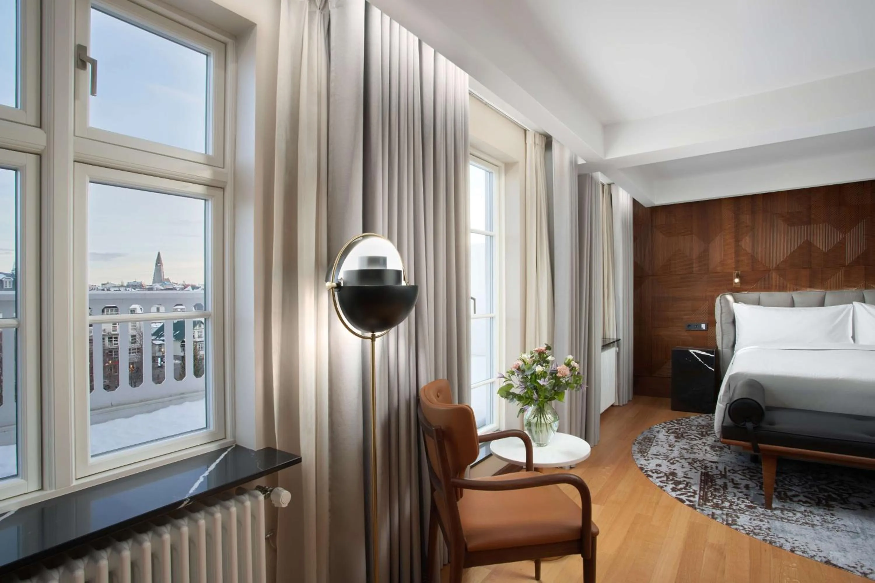 Bed in Iceland Parliament Hotel, Curio Collection By Hilton